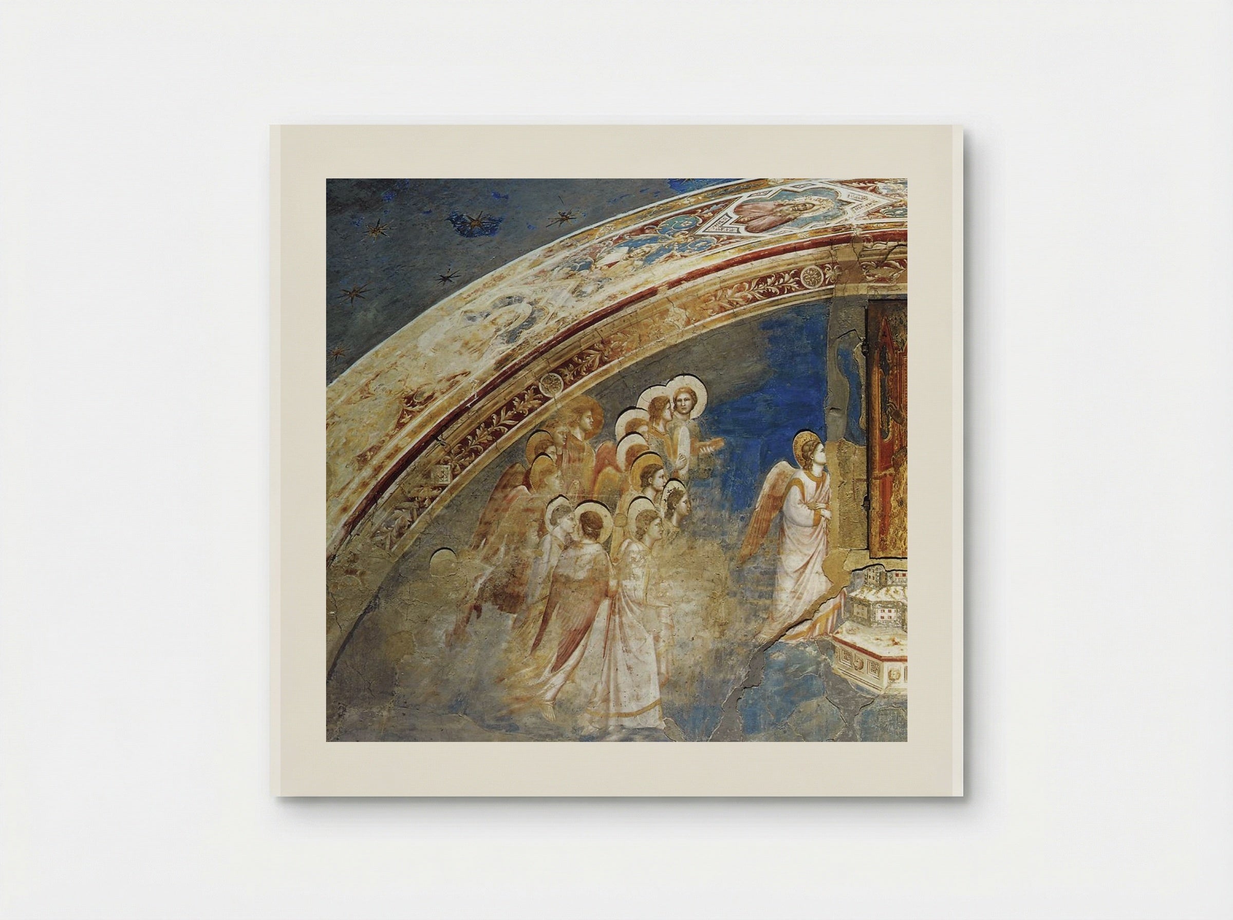 God Sends Gabriel to the Virgin - Giotto di Bondone - Poster
