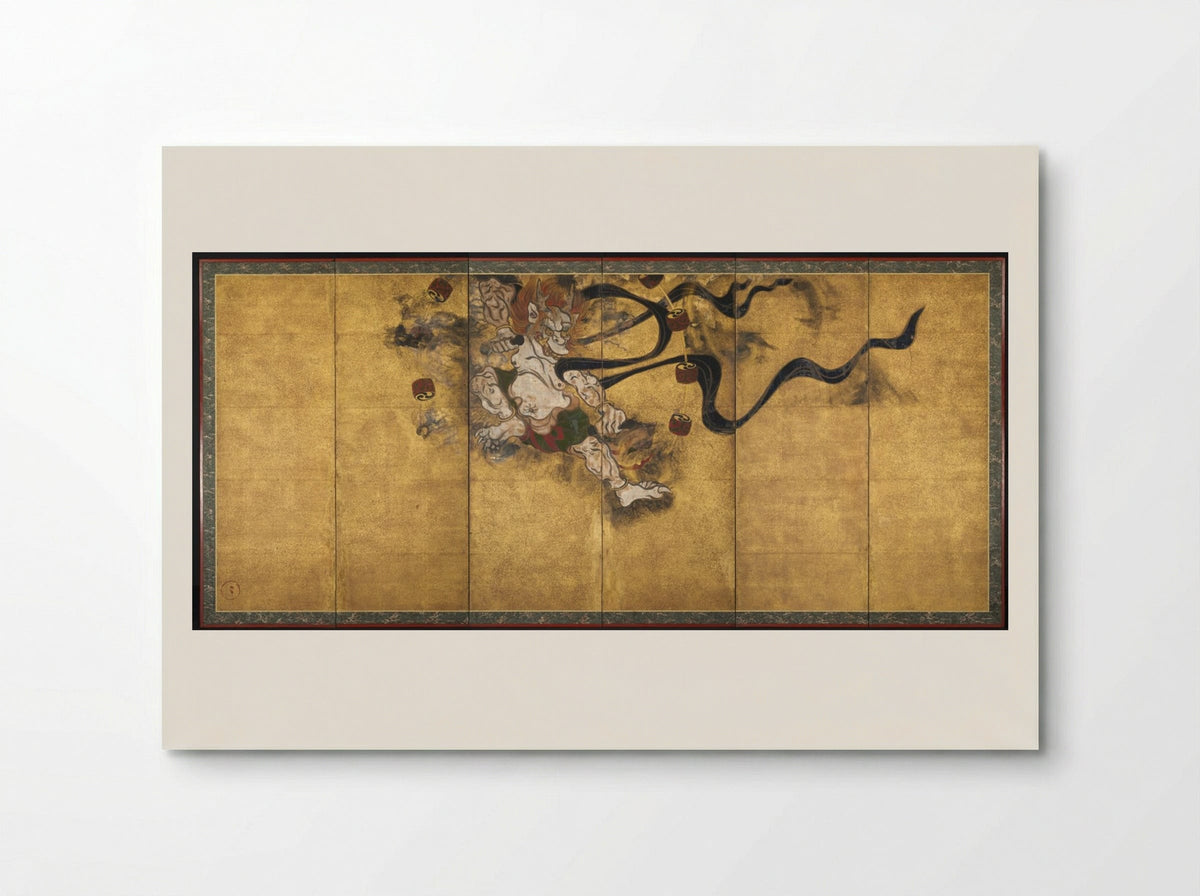 God of Thunder (Raijin) - Tawaraya Sōtatsu - Poster