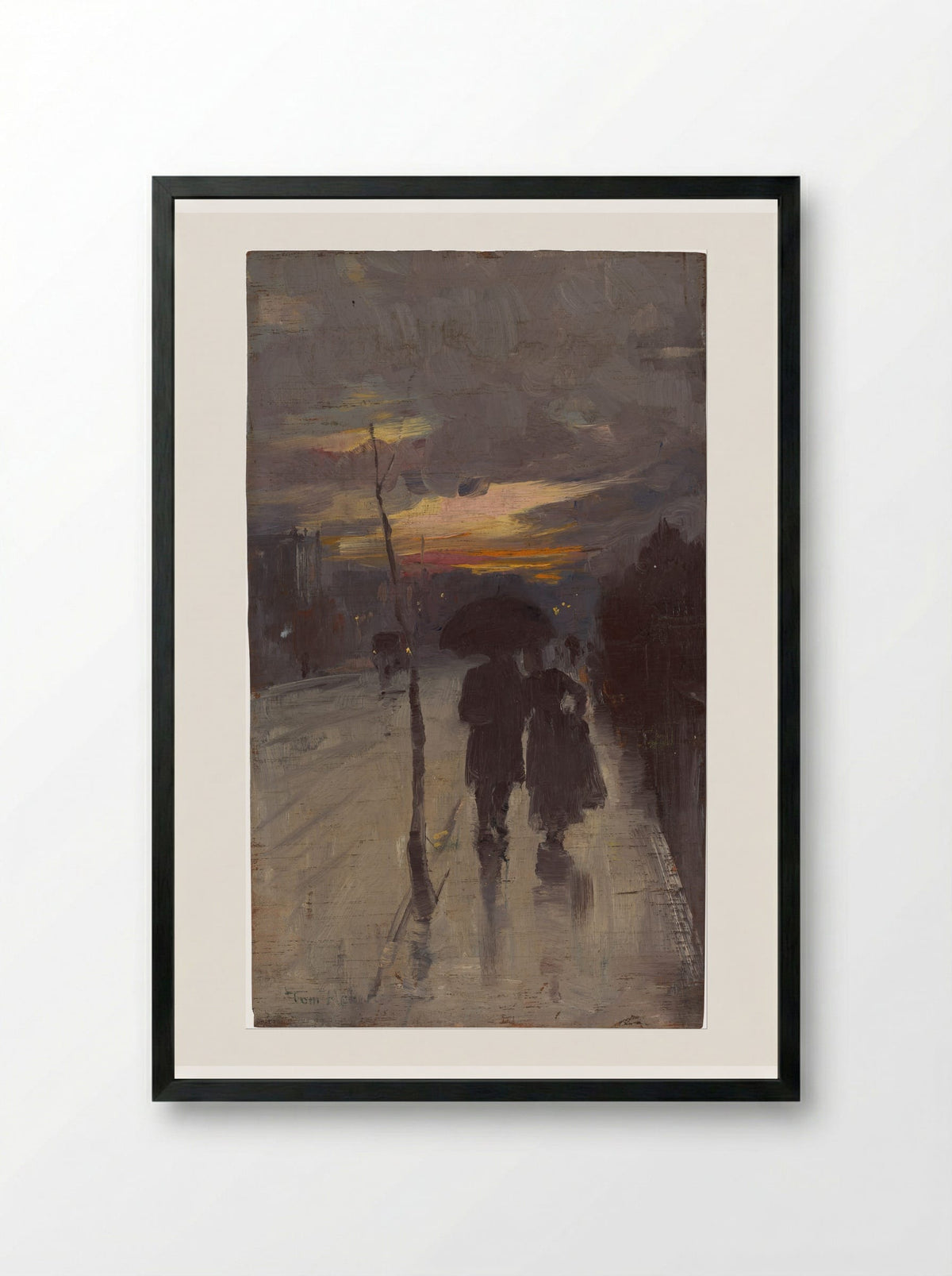 Going Home - Tom Roberts - Framed Print Black