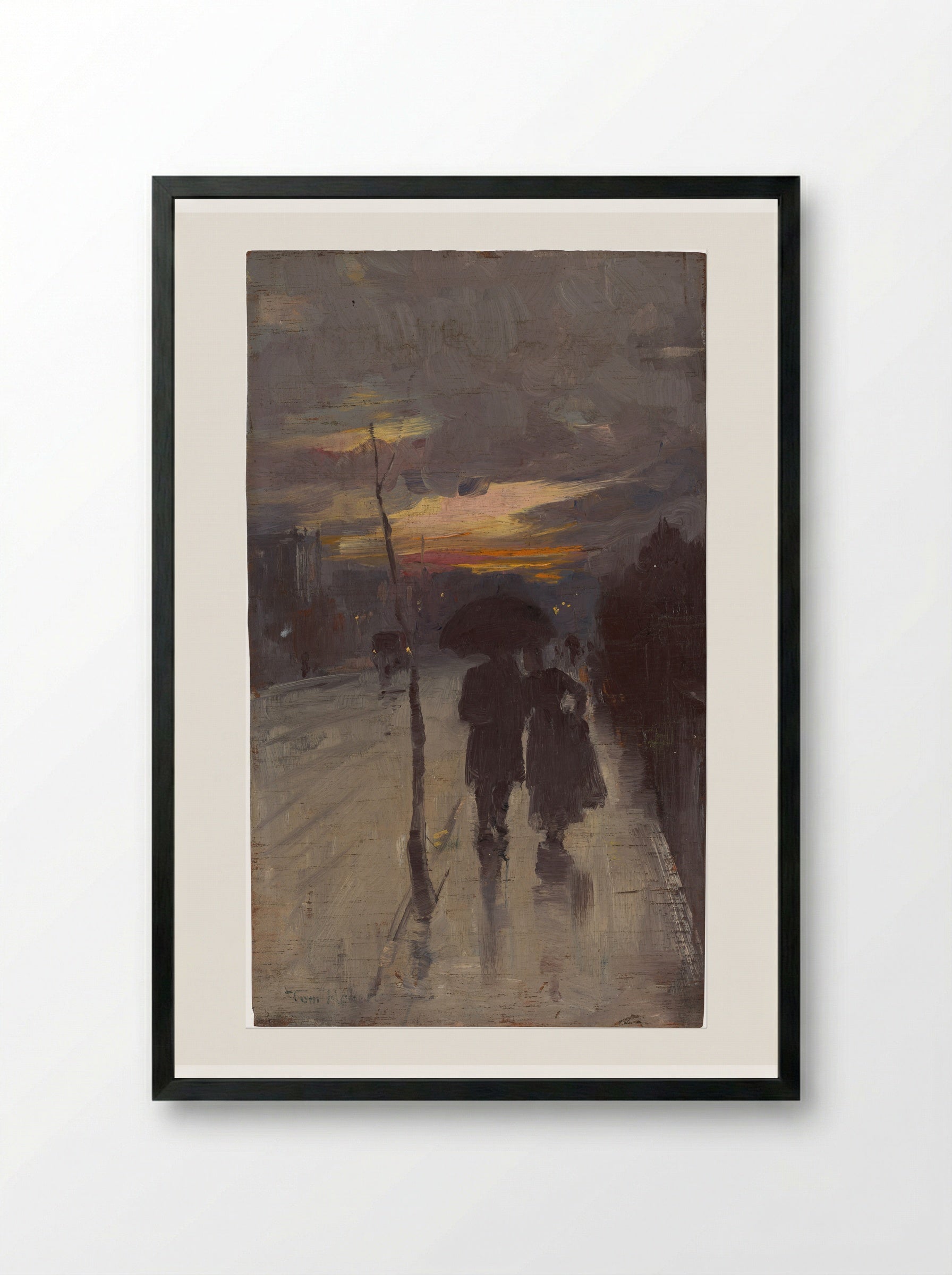 Going Home - Tom Roberts - Framed Print Black