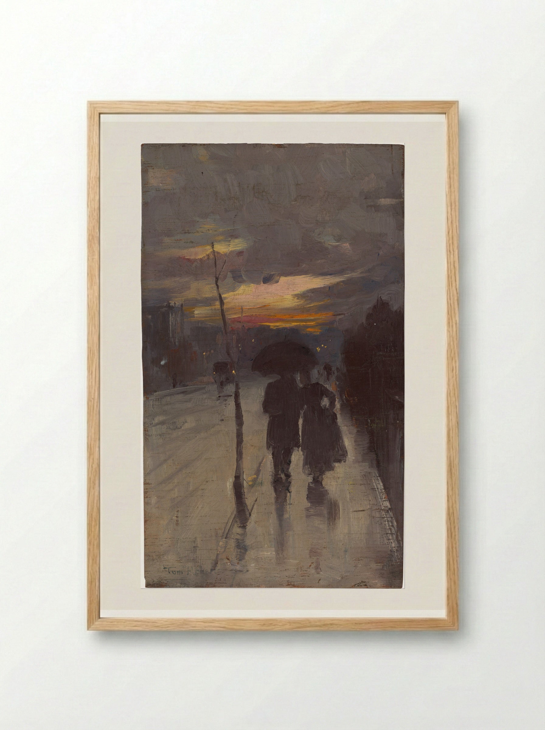 Going Home - Tom Roberts - Framed Print Wood