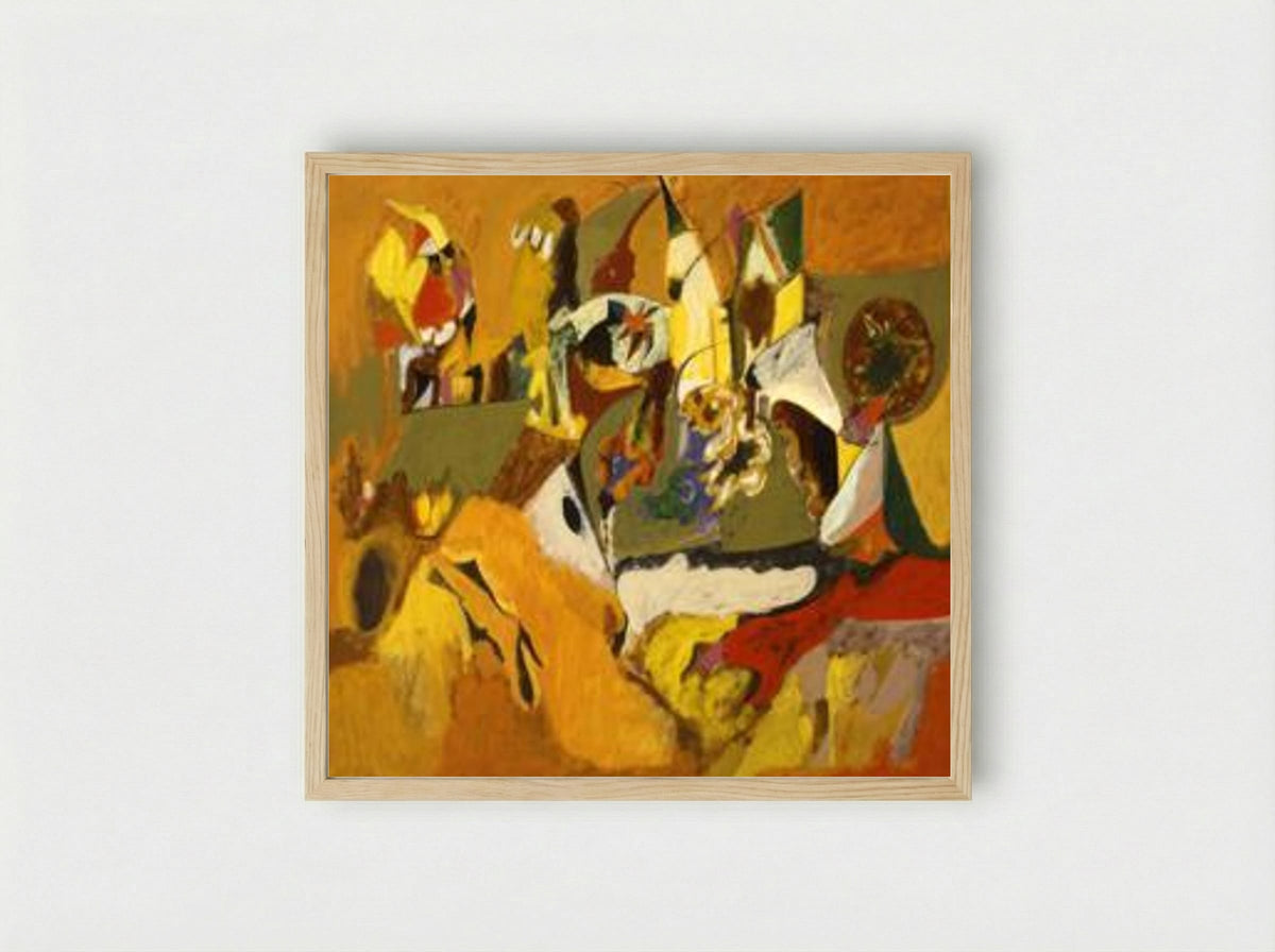 Golden Brown Painting - Arshile Gorky - Framed Print Wood