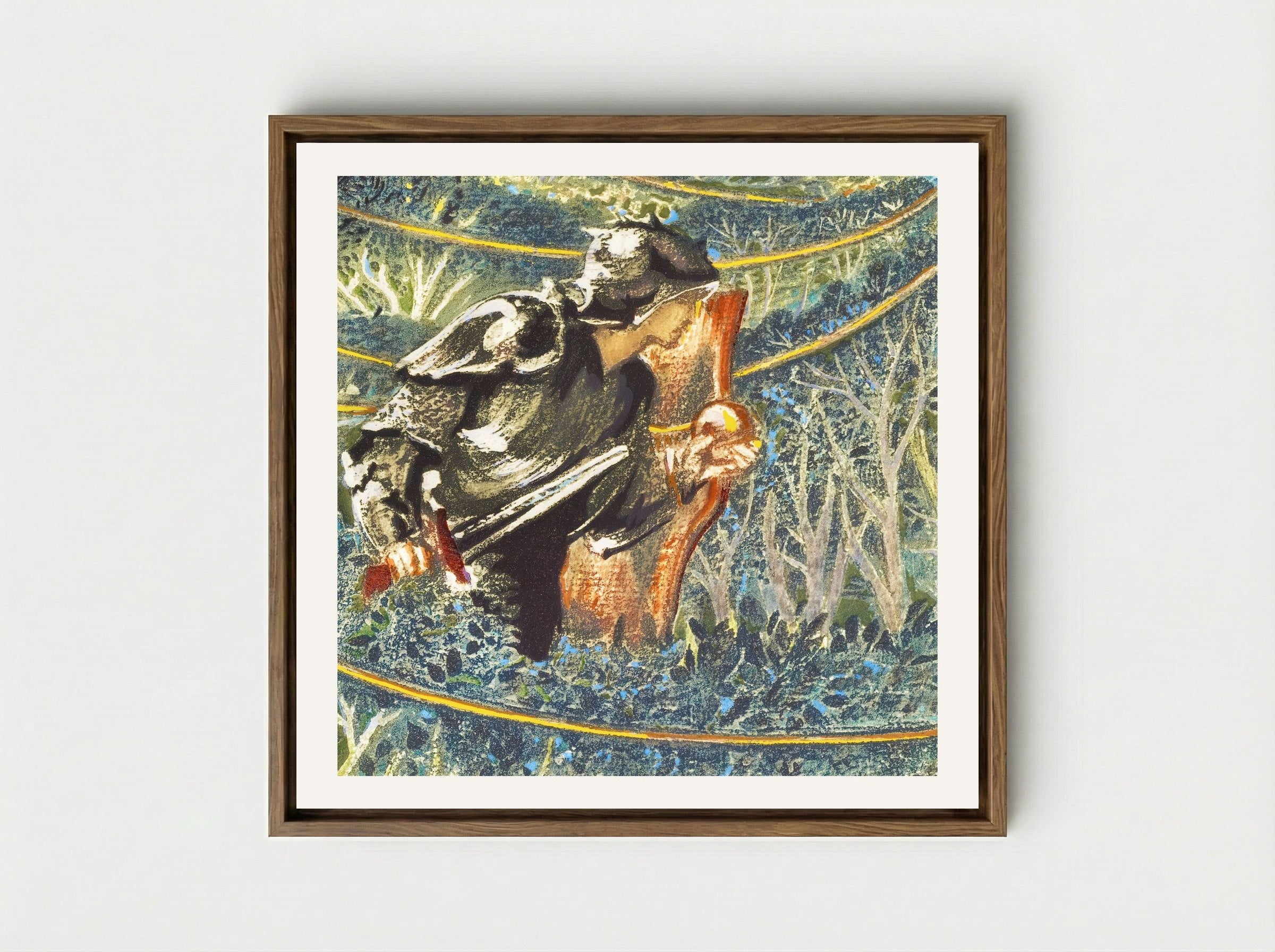 Golden Thread from The Flower Book - Edward Burne-Jones - Framed Canvas Wood