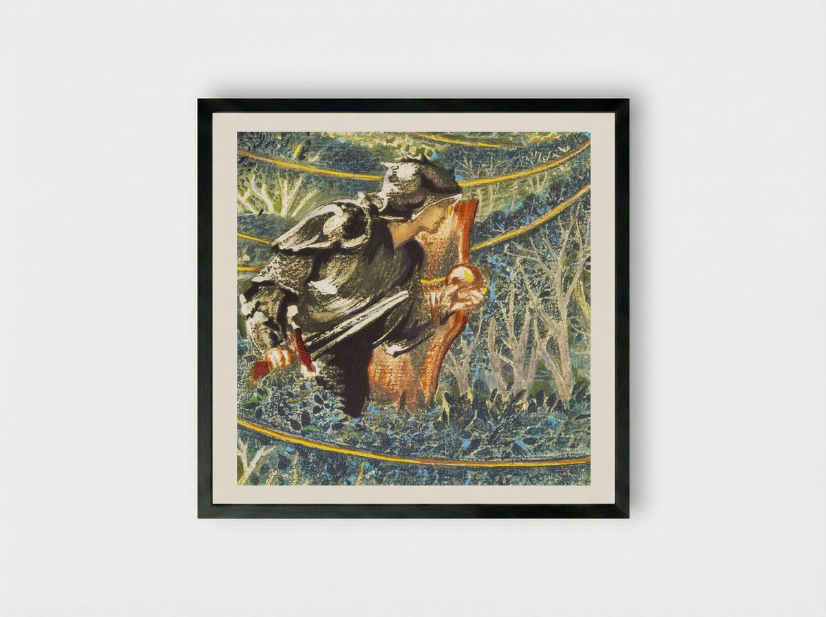 Golden Thread from The Flower Book - Edward Burne-Jones - Framed Print Black