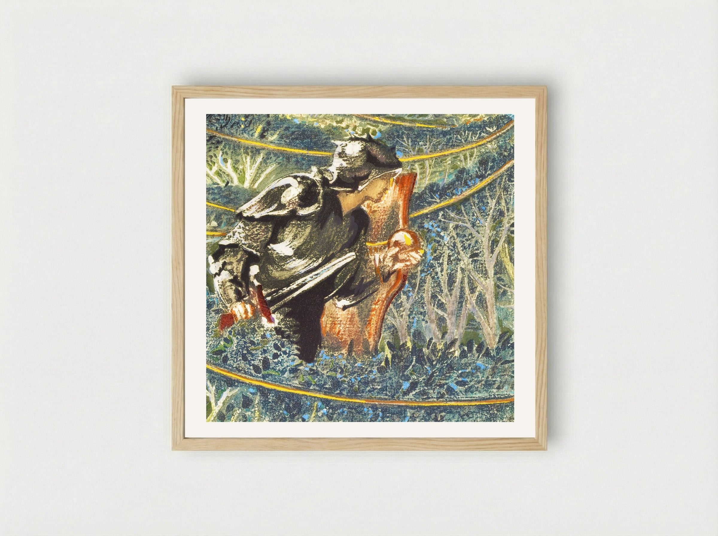 Golden Thread from The Flower Book - Edward Burne-Jones - Framed Print Wood