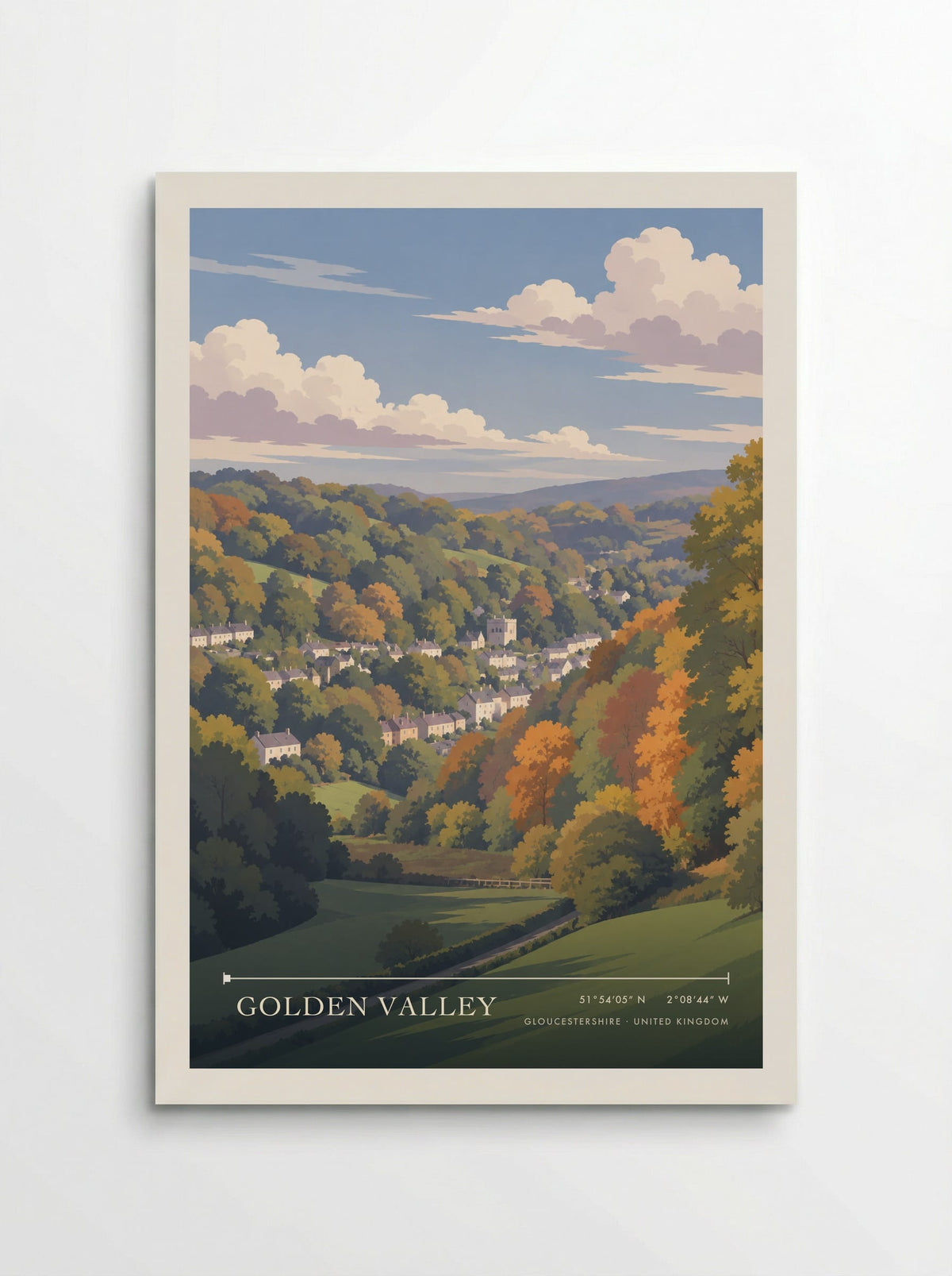 Golden Valley, Gloucestershire | Travel Poster - Poster