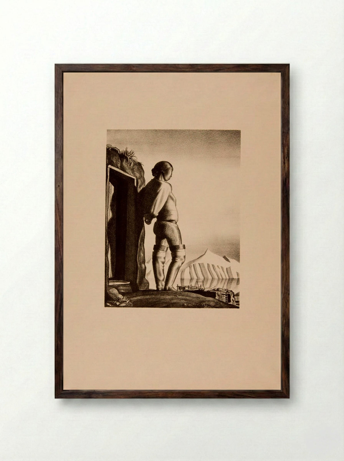Good-Bye - Rockwell Kent - Framed Print Dark Wood