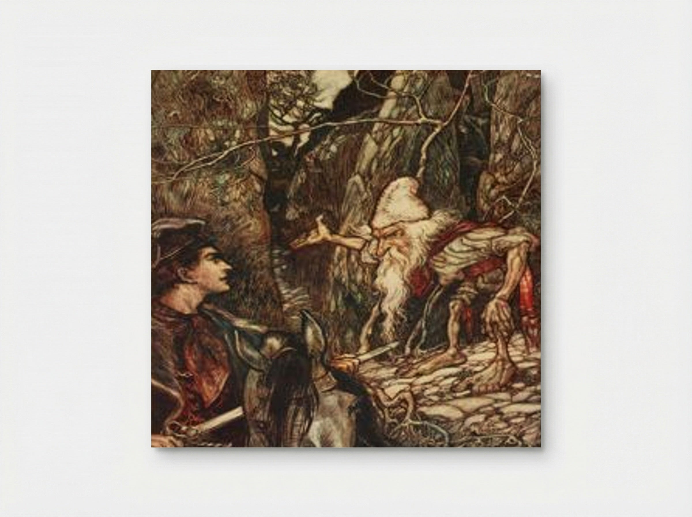 Good Dwarf, can you not tell me where my brothers are - Arthur Rackham - Poster