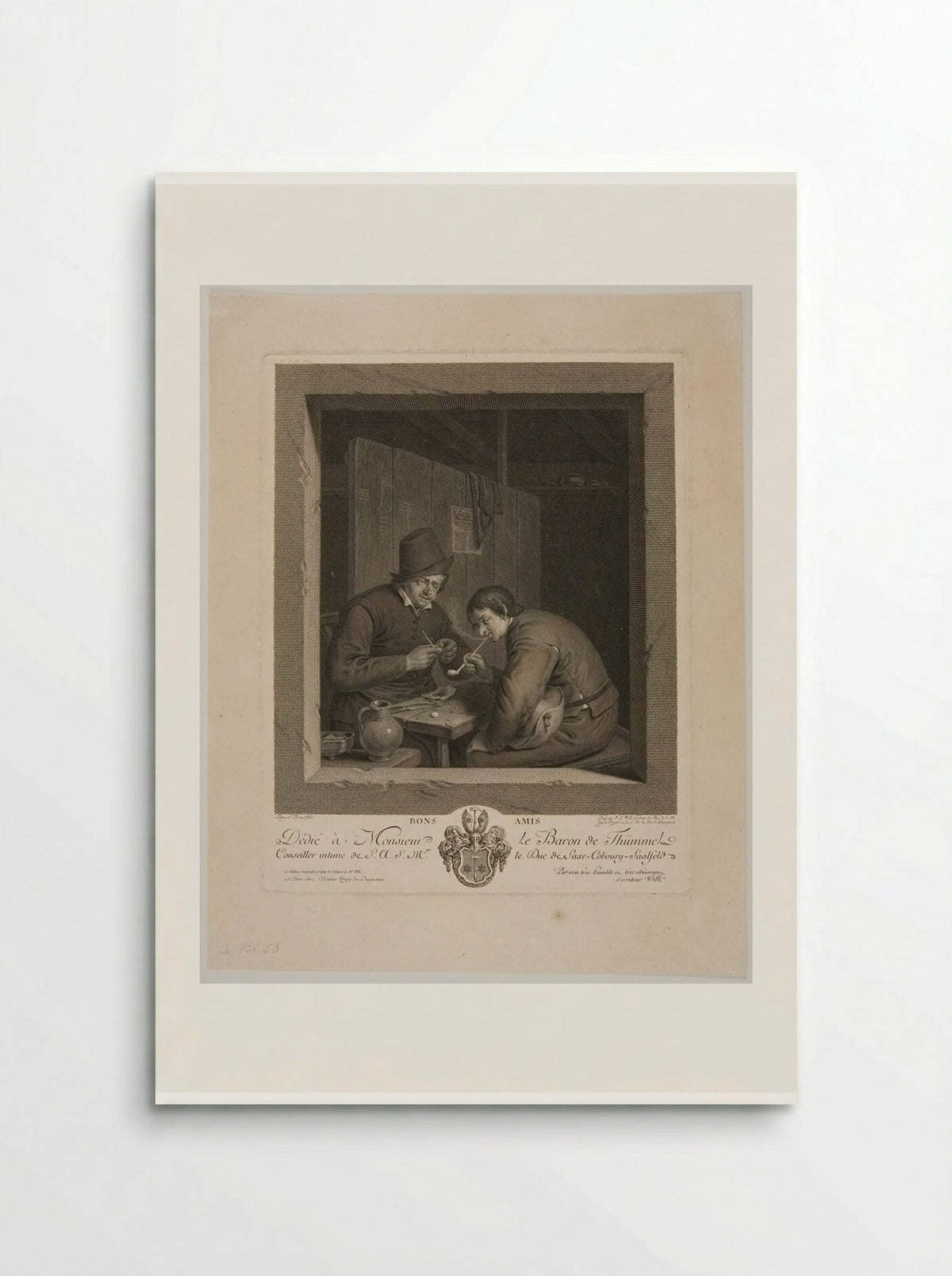 Good Friends - Johann Georg Wille - Poster