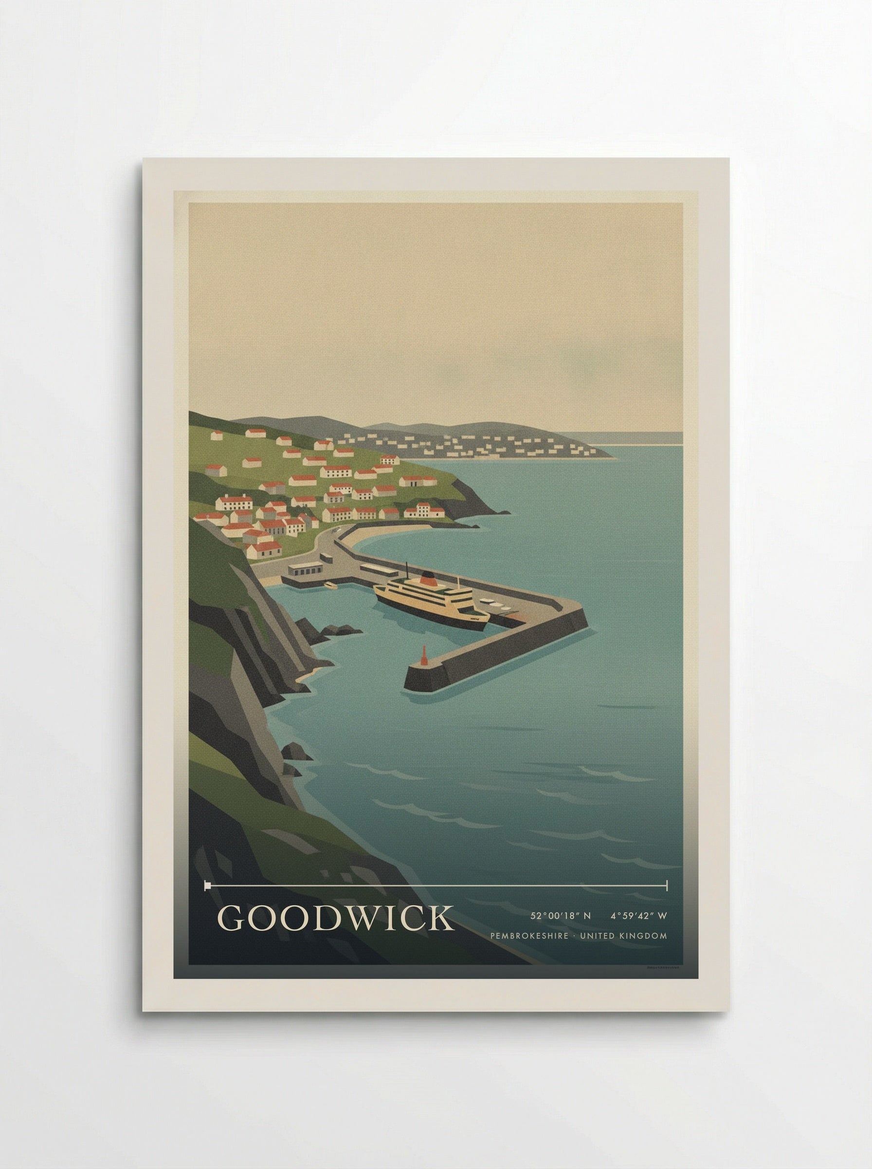 Goodwick Pembrokeshire United Kingdom Travel Poster - Poster