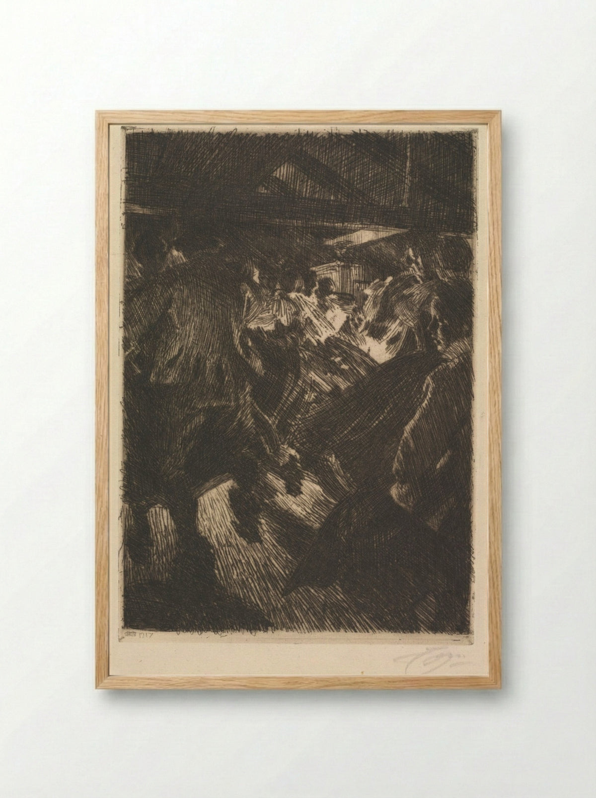 Gopsmor Cottage - Anders Zorn - Framed Print Wood
