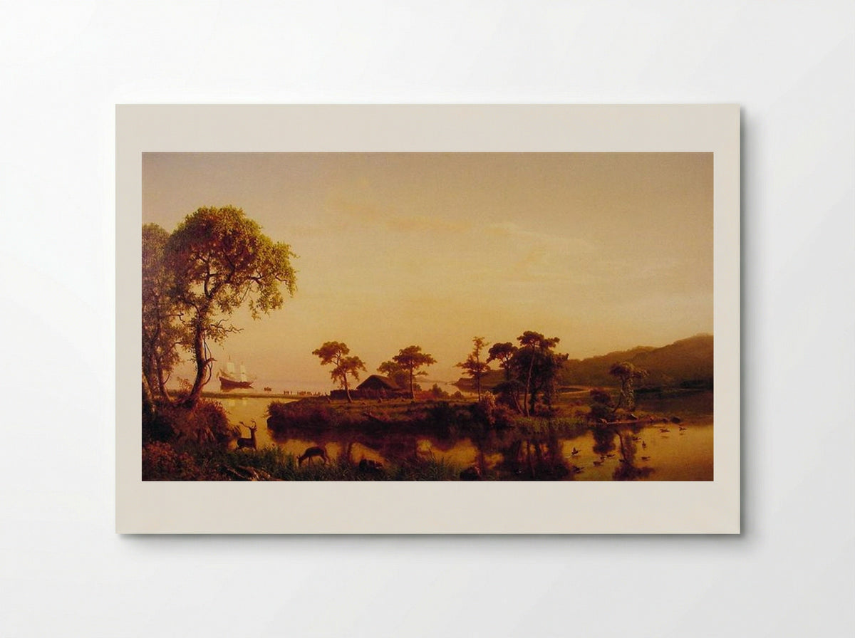 Gosnold at Cuttyhunk - Albert Bierstadt - Poster