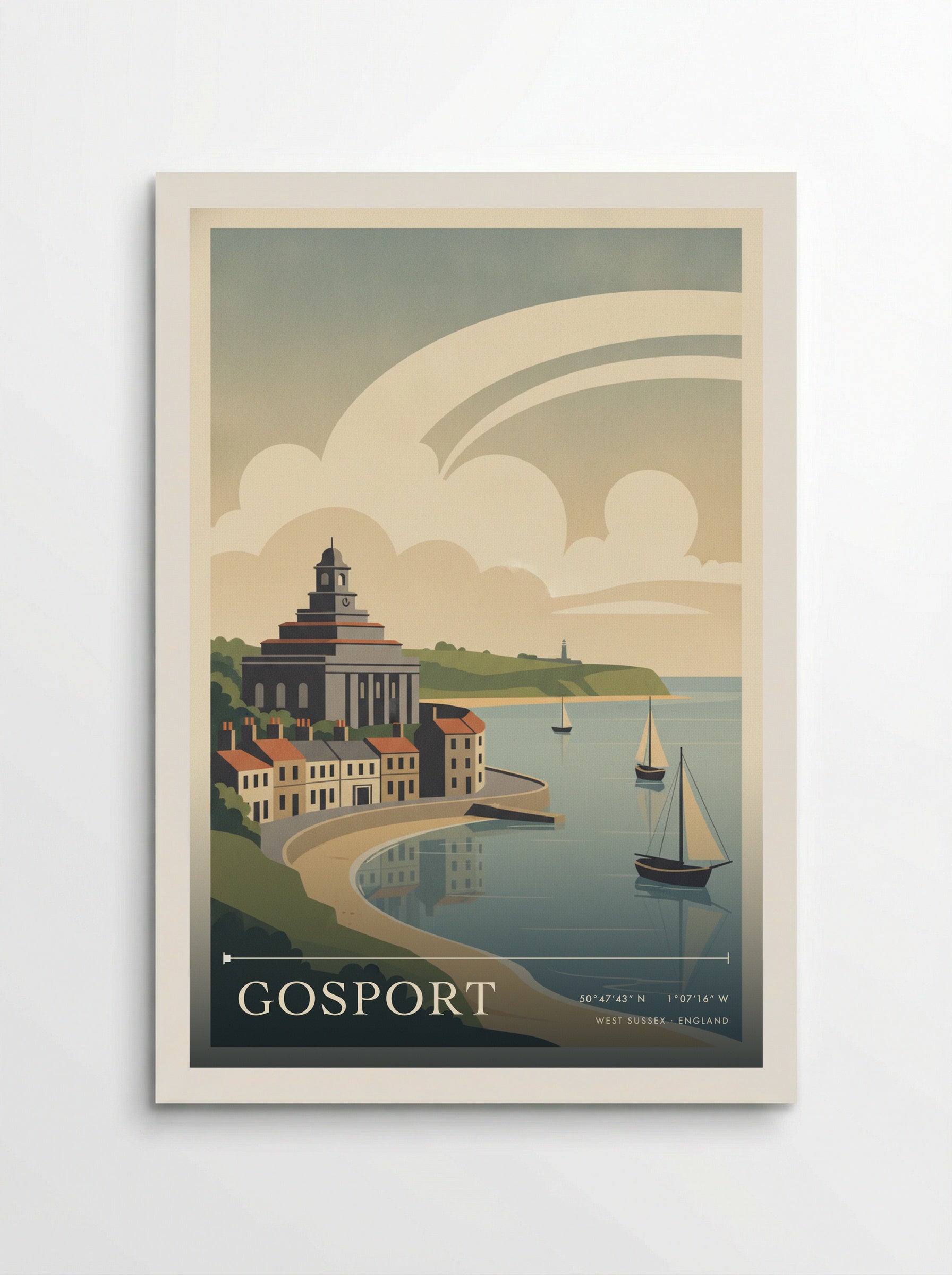 Gosport West Sussex England Travel Poster - Poster