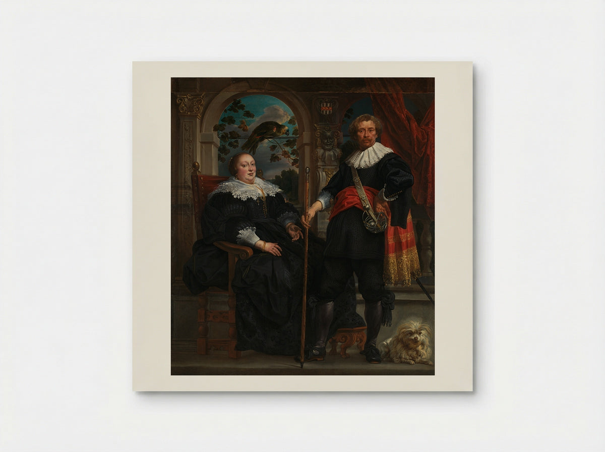 Govaert van Surpele and his wife - Jacob Jordaens - Poster