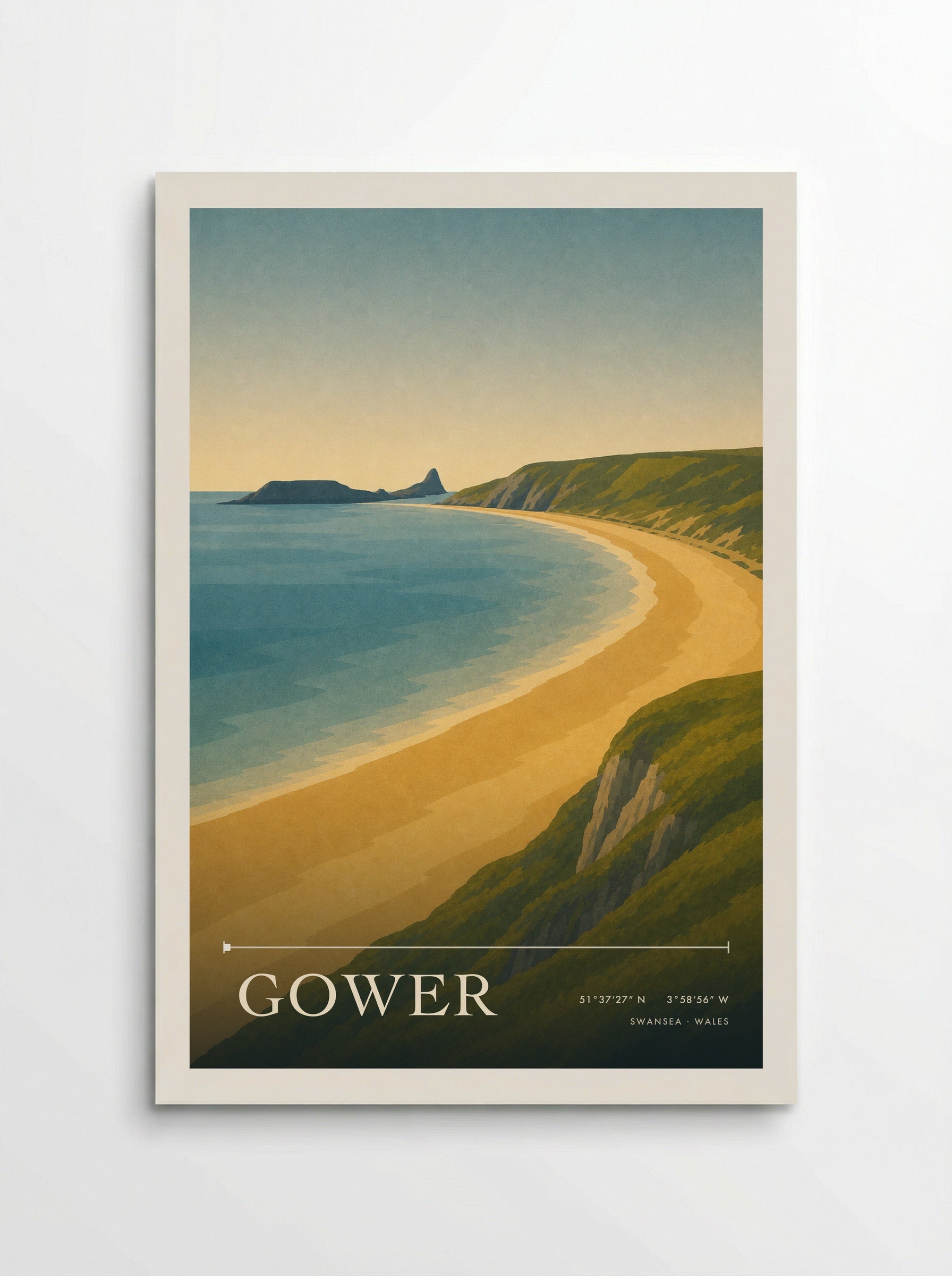 Gower Travel Poster - Poster