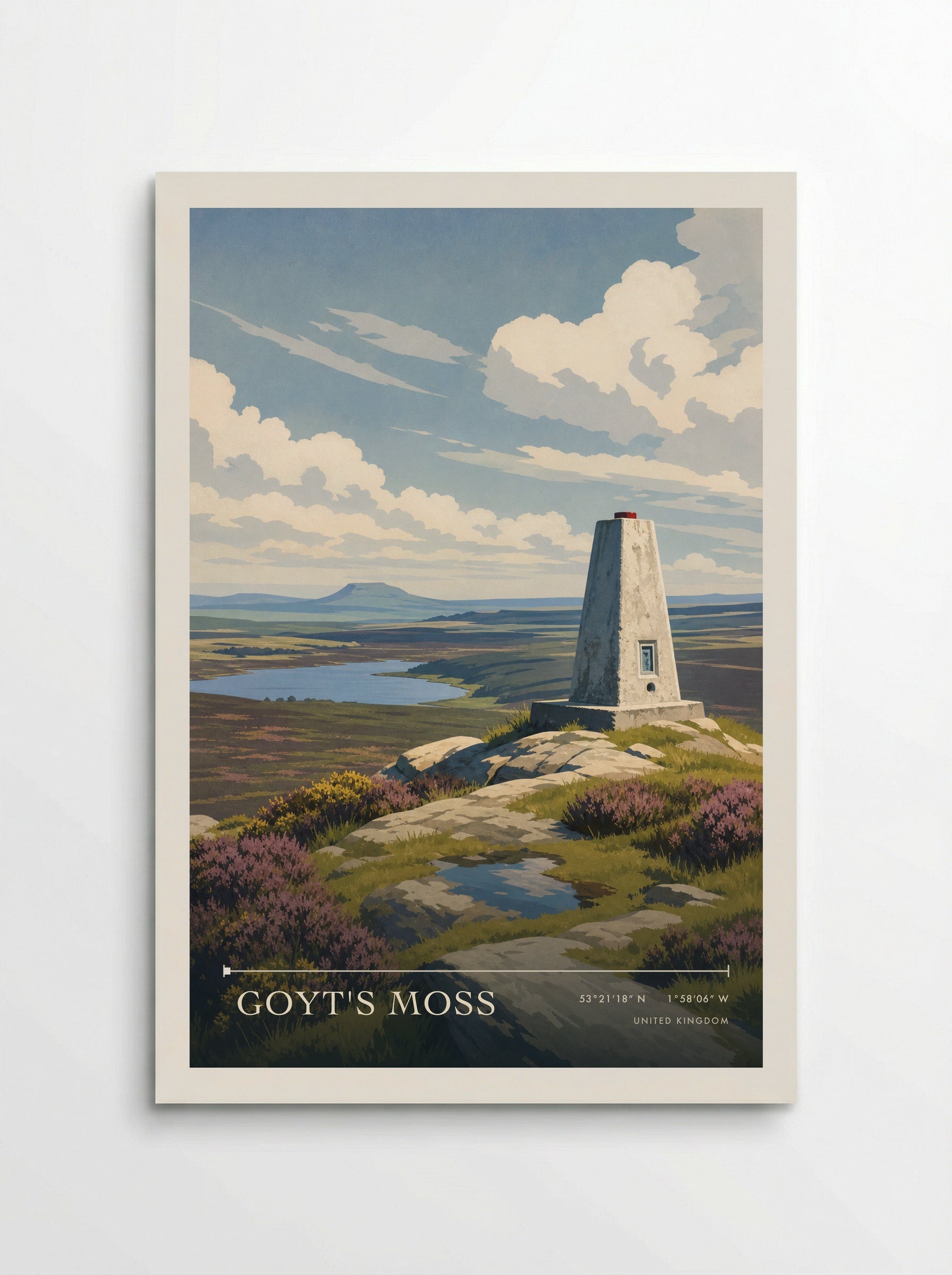 Goyt's Moss United Kingdom Travel Poster - Poster