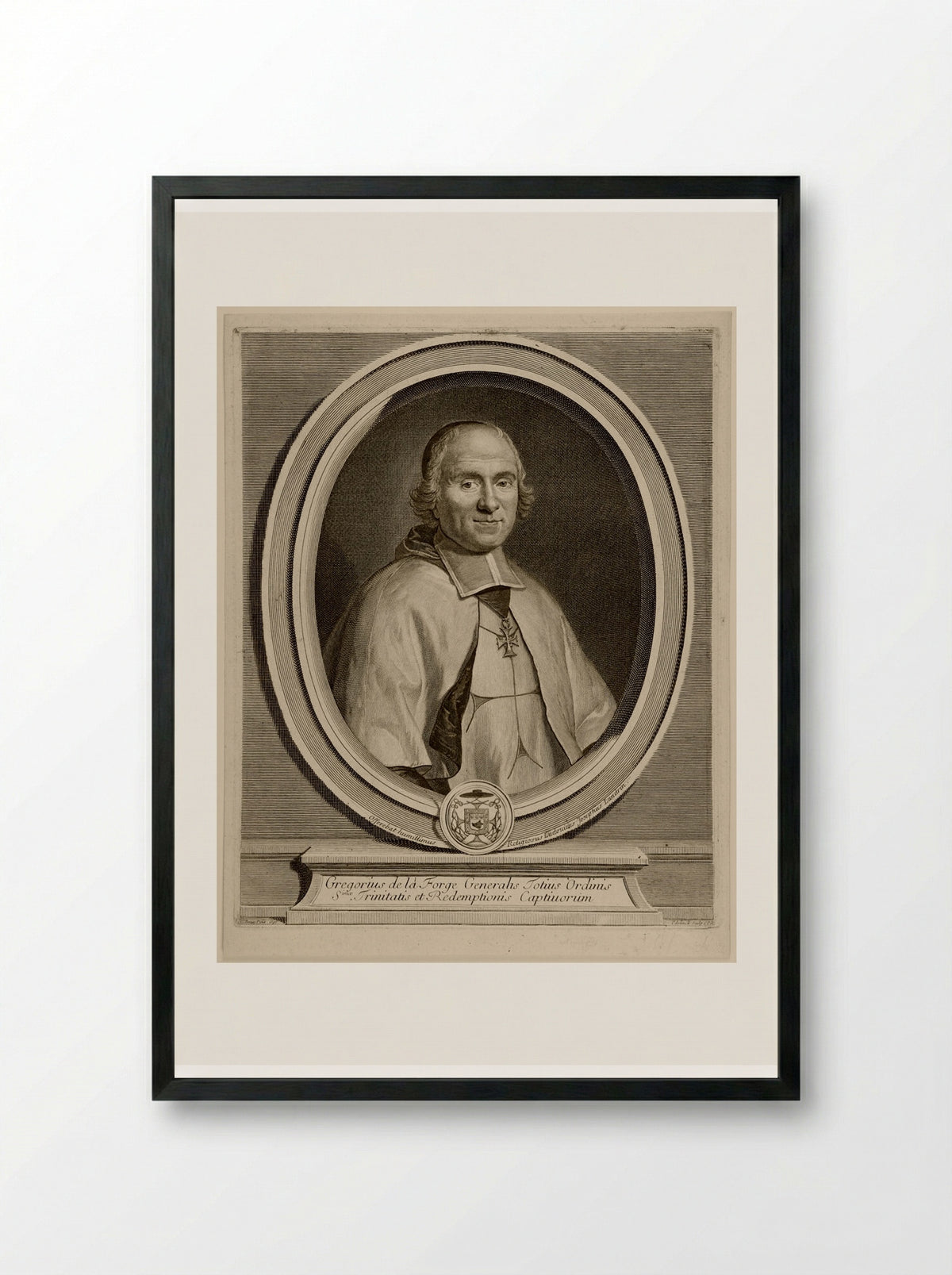 Grégoire de la Forge - Gérard Edelinck - Framed Print Black