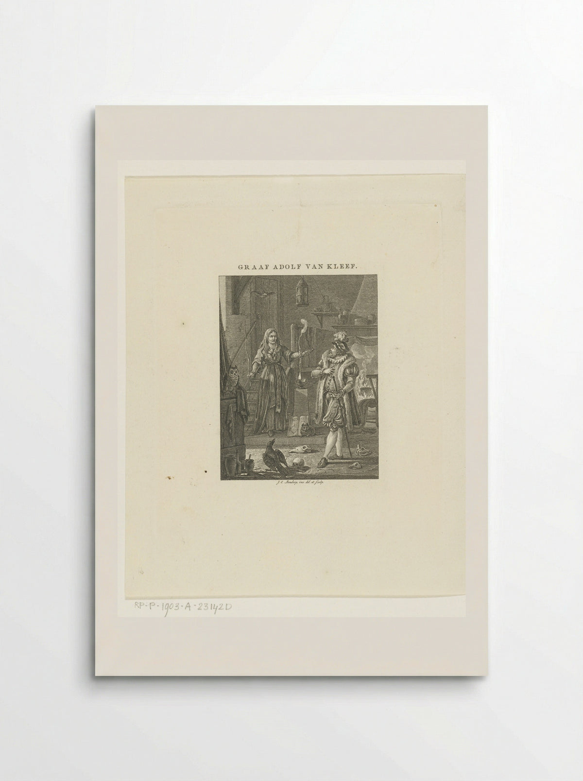 Graaf Adolf van Kleef in de ban van heks - Johannes Immerzeel - Poster