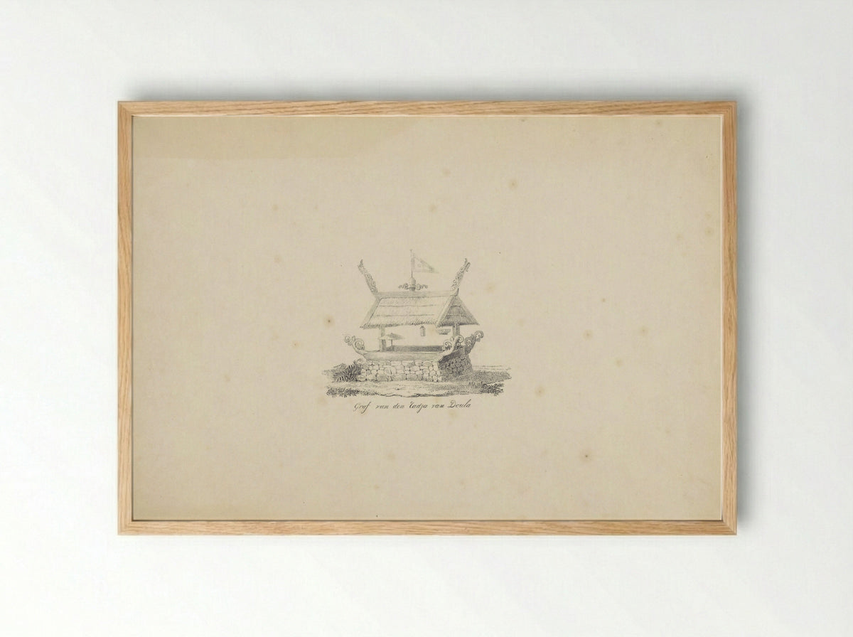 Graf van den Radja van Doula - Adrianus Johannes Bik - Framed Print Wood