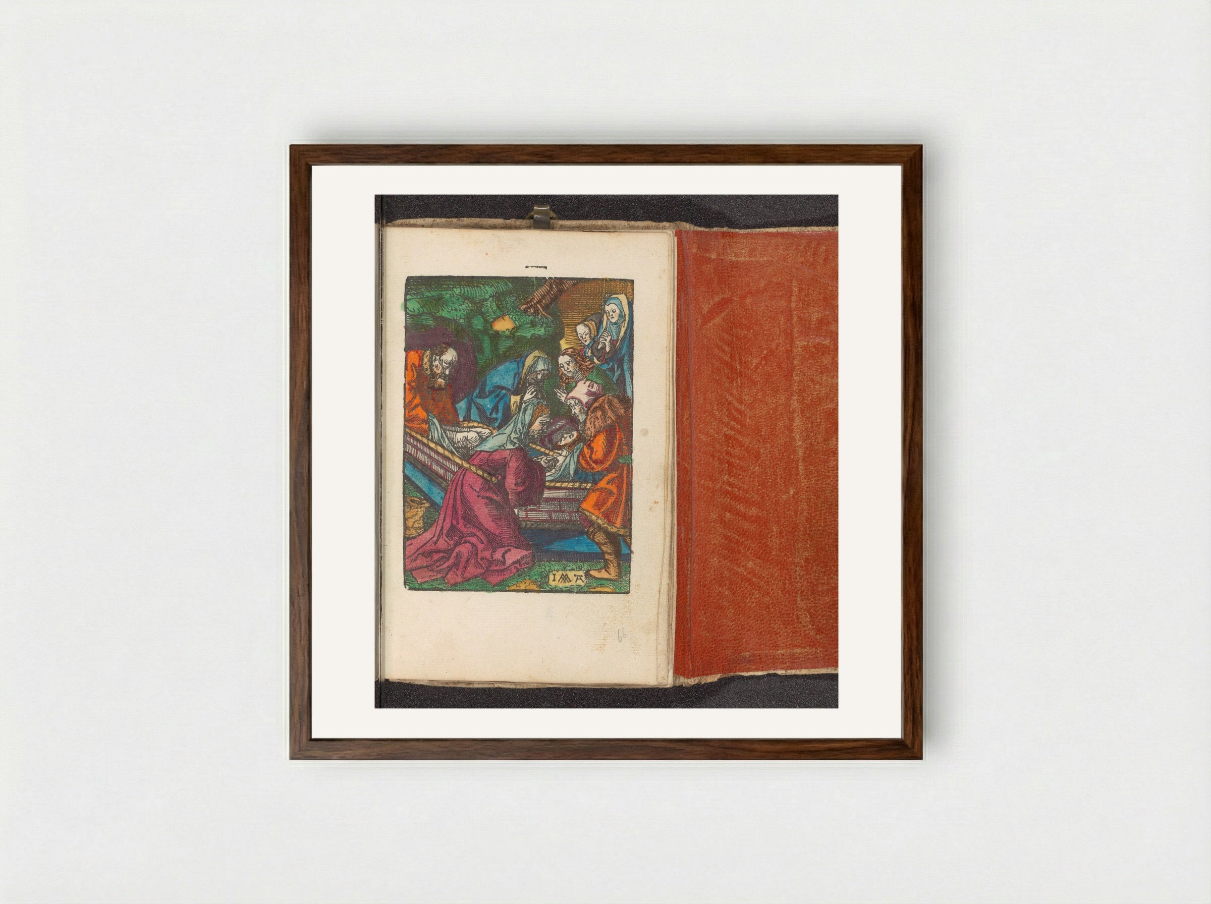 Graflegging - Doen Pietersz. - Framed Print Dark Wood