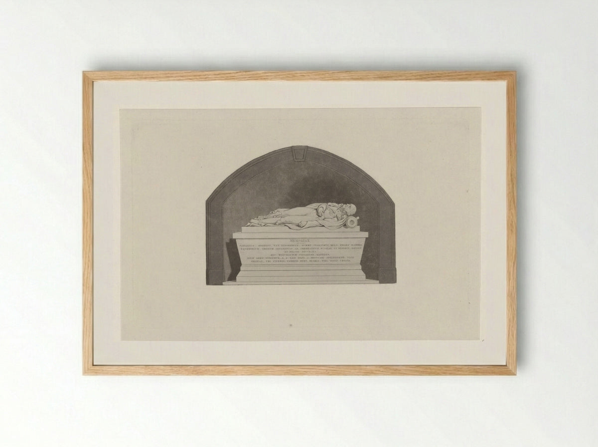 Grafmonument Jan Hendrik van Kinsbergen - Johannes Philippus Lange - Framed Print Wood