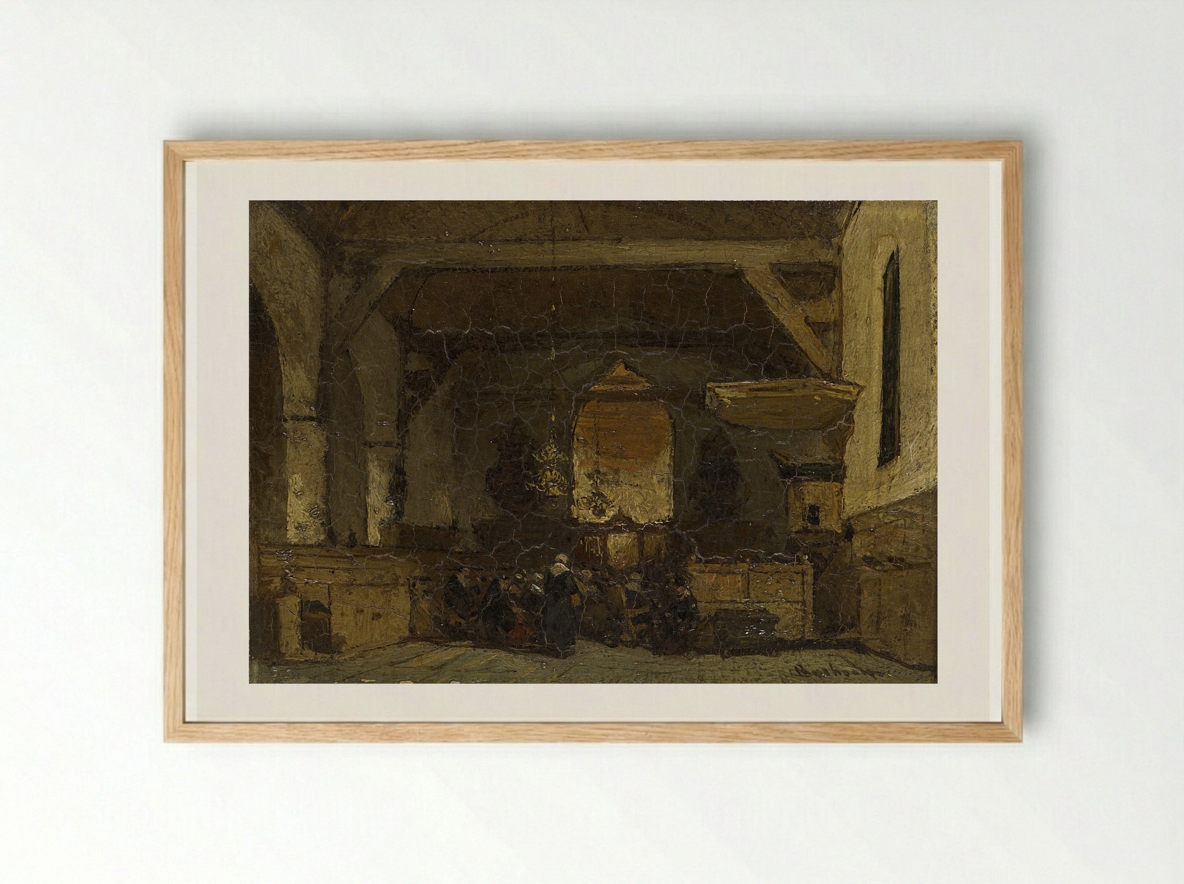 Grafmonument van Engelbrecht I van Nassau - Johannes Bosboom - Framed Print Wood