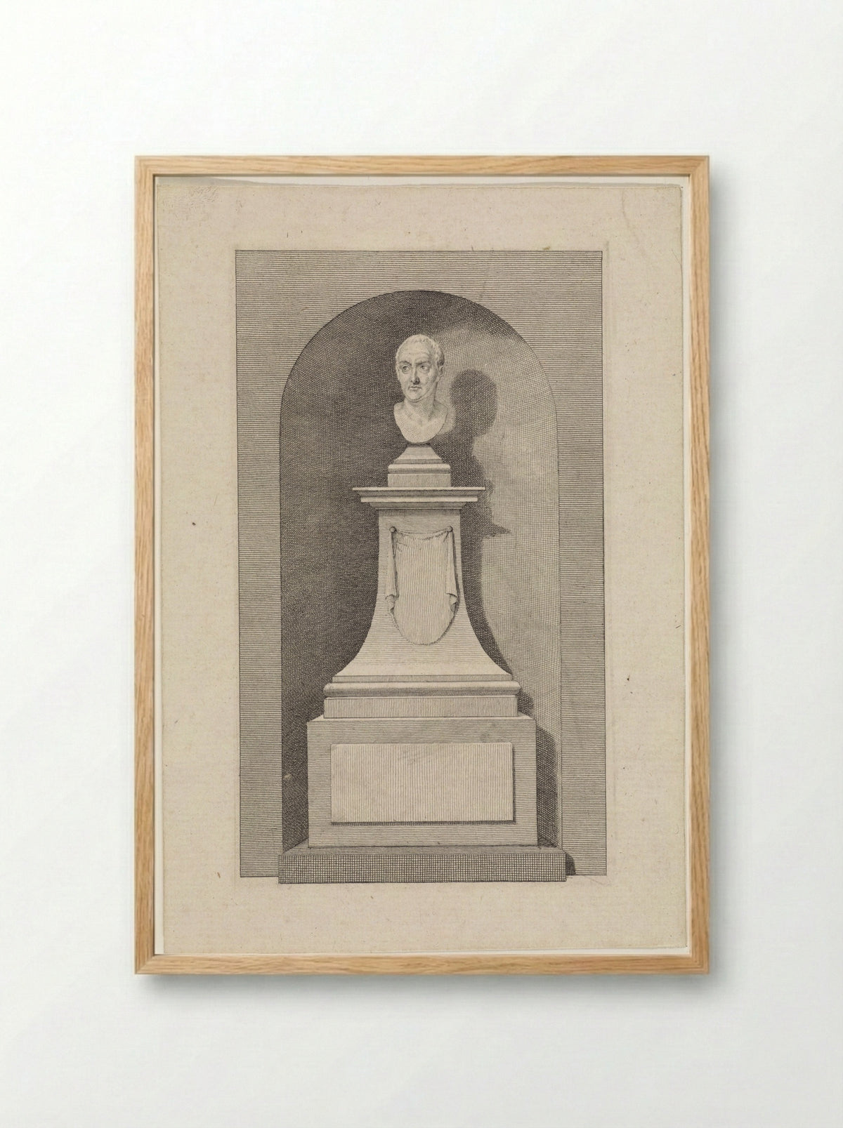 Grafmonument voor Petrus Camper - Daniël Vrijdag - Framed Print Wood