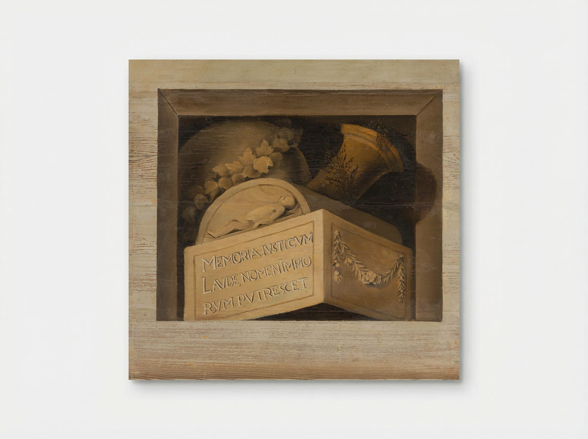 Graftombe met inscriptie - Jacob van Campen - Poster