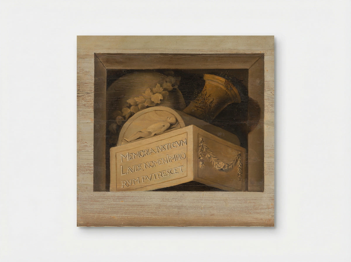 Graftombe met inscriptie - Jacob van Campen - Poster