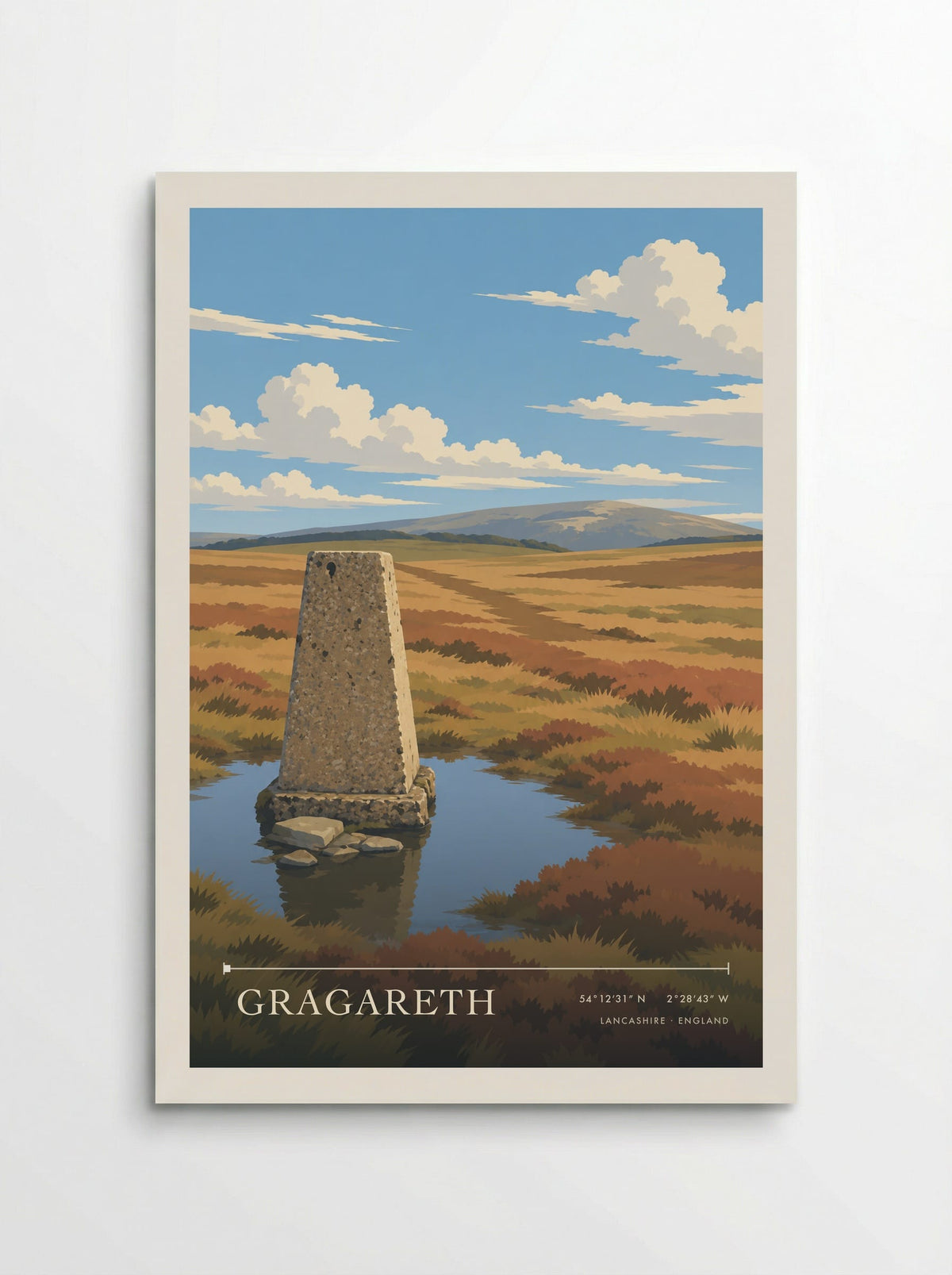 Gragareth, Lancashire | Travel Poster - Poster