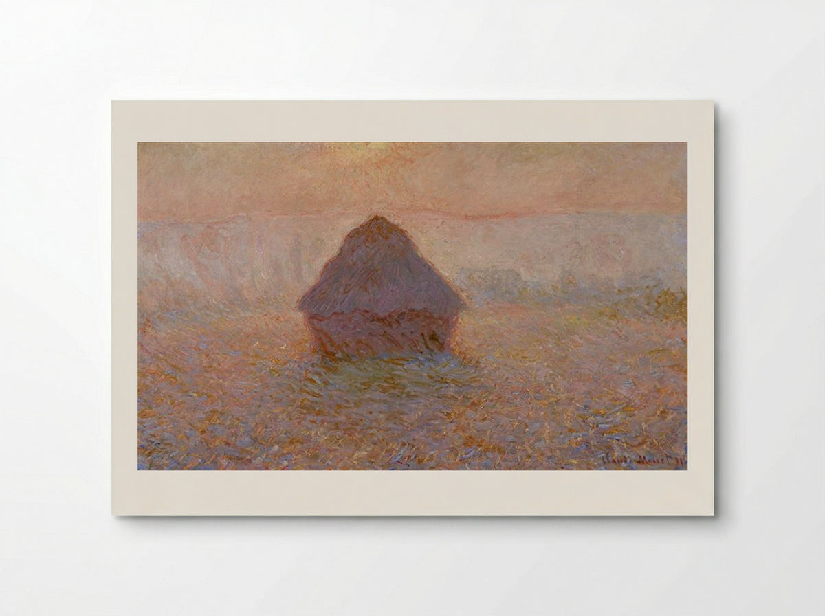 Grainstack, Sun in the Mist - Claude Monet - Poster