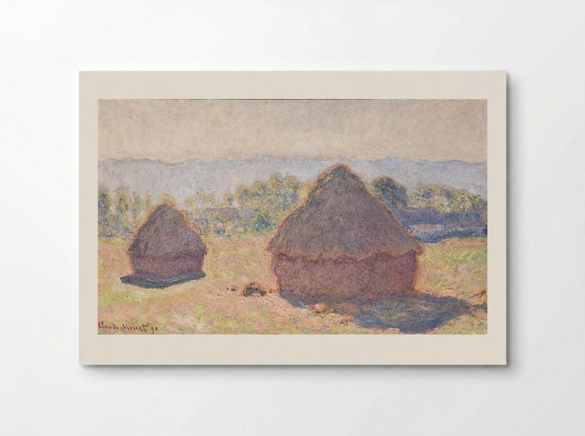 Grainstacks, Bright Sunlight - Claude Monet - Poster