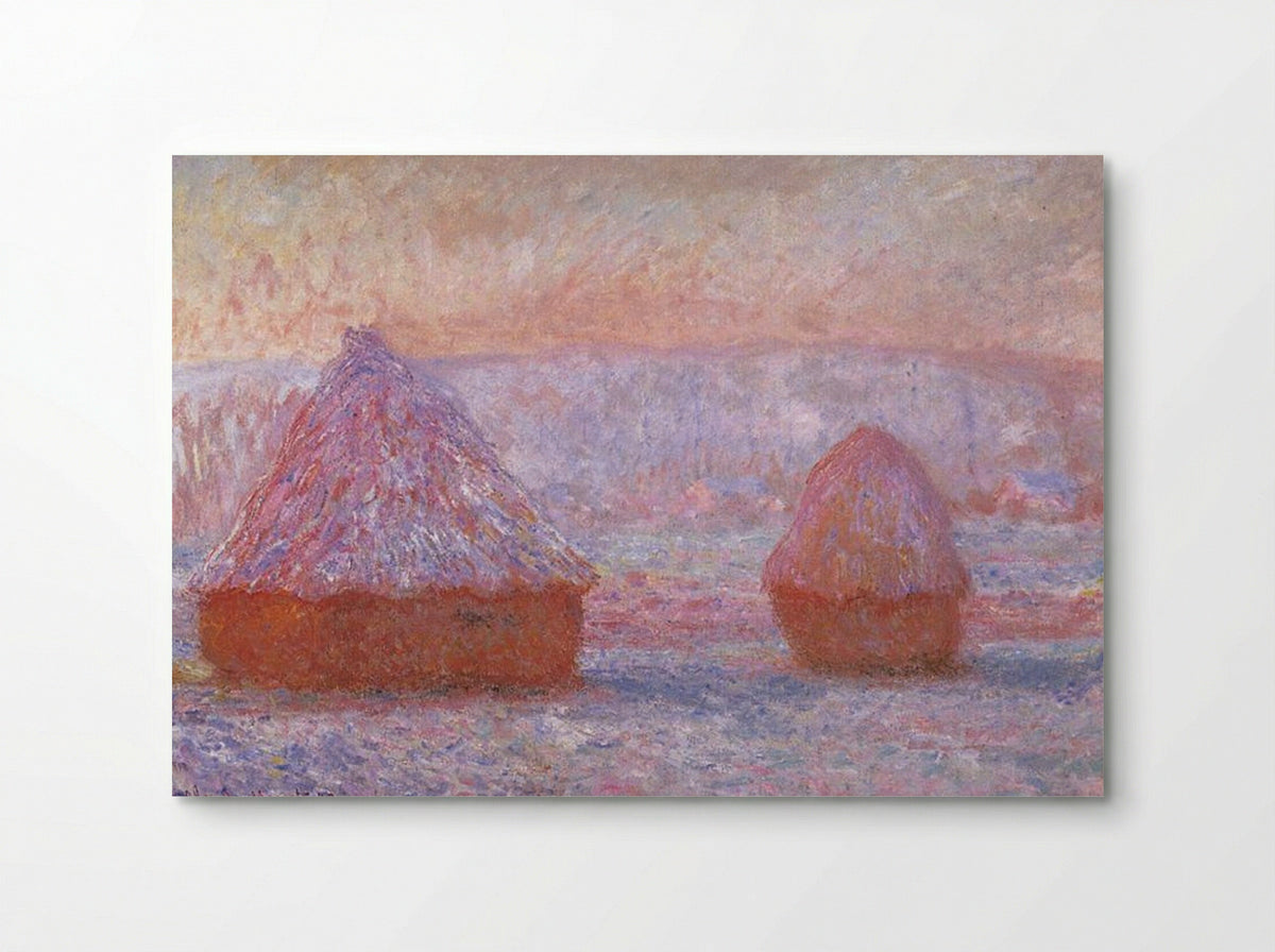 Grainstacks at Giverny, Morning Effect - Claude Monet - Poster