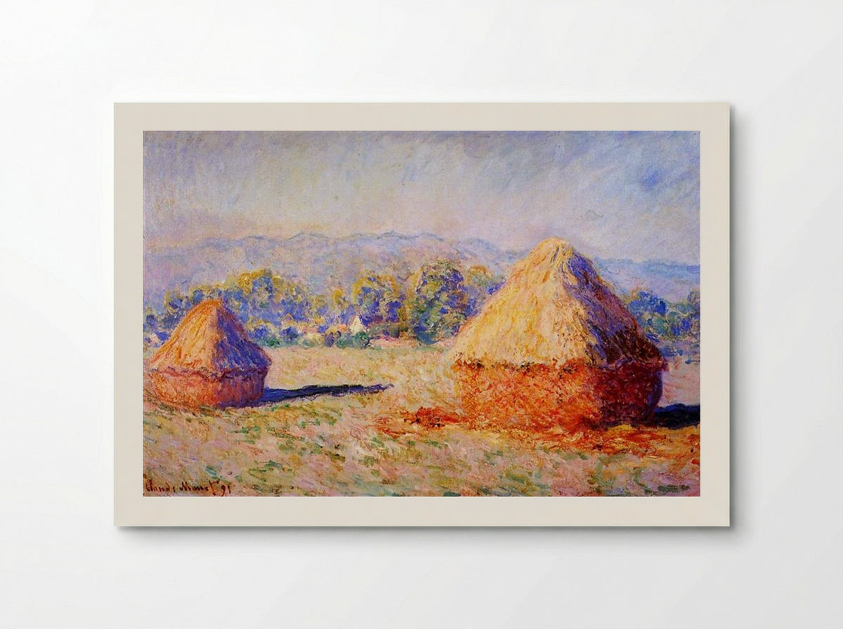 Grainstacks in the Sunlight, Morning Effect - Claude Monet - Poster