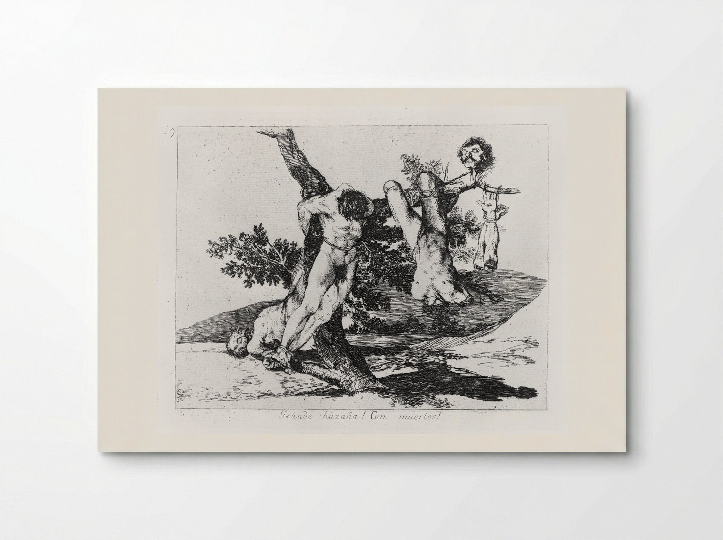 Grande hazaña! Con muertos! - Francisco José de Goya y Lucientes - Poster