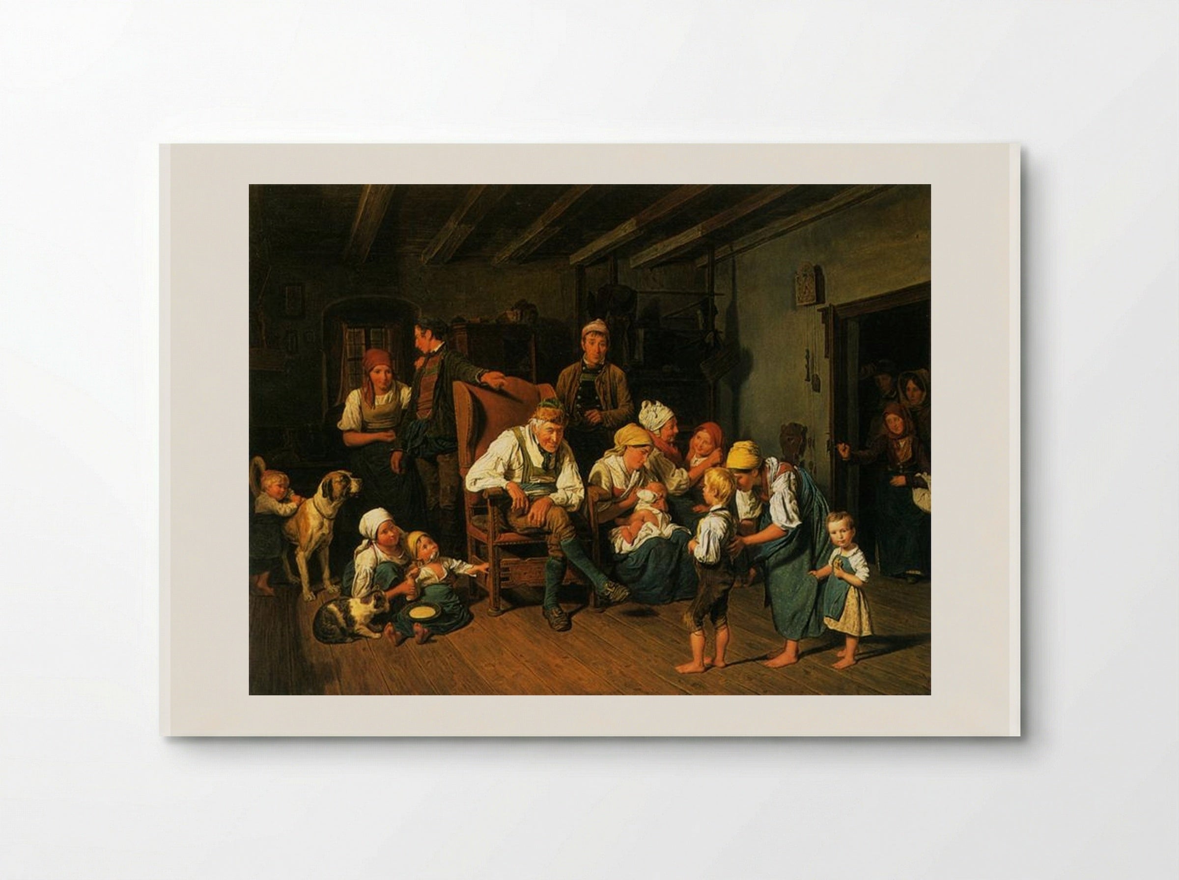 Grandfather's Birthday - Ferdinand Georg Waldmüller - Poster