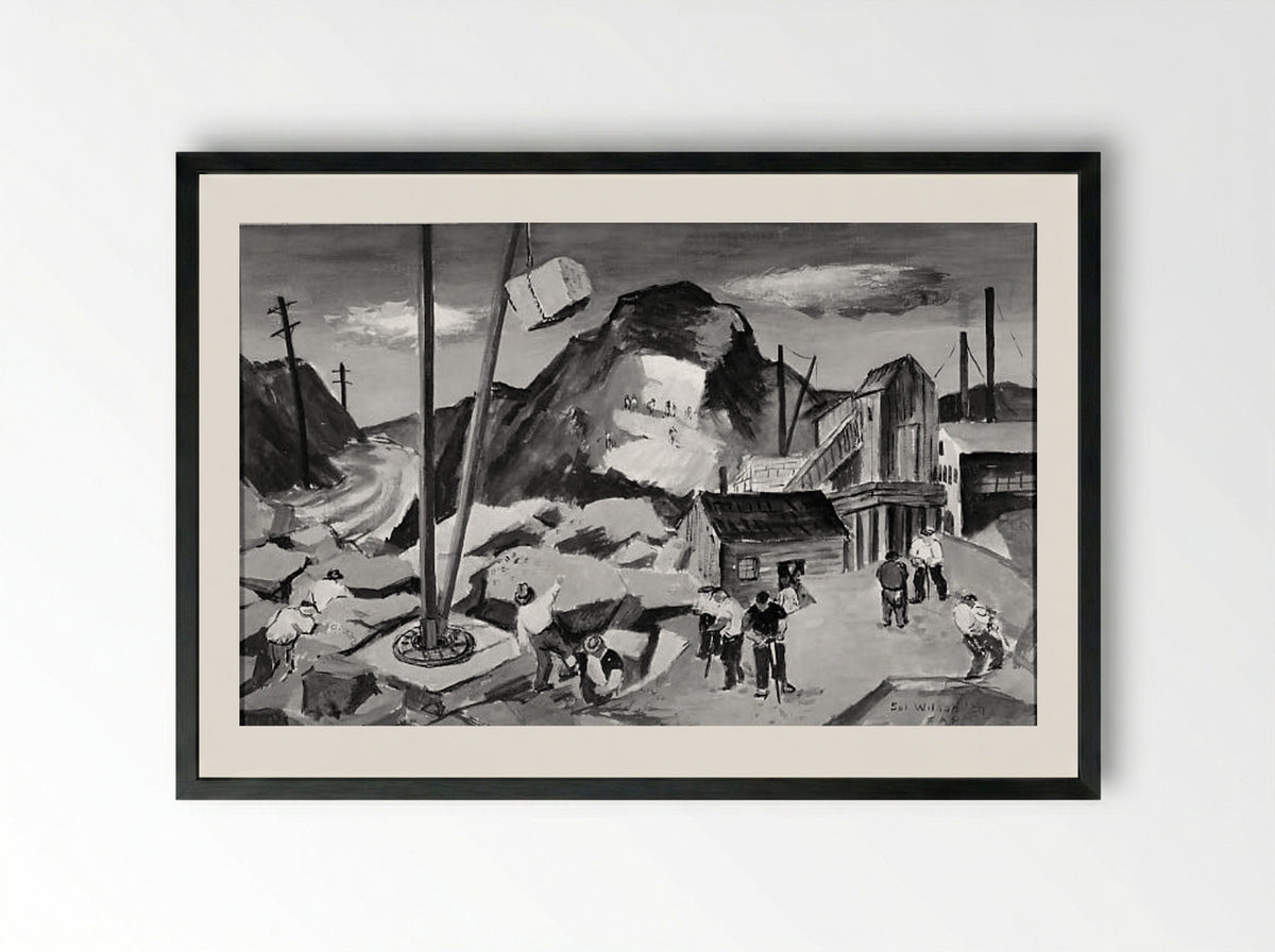 Granite - Sol Wilson - Framed Print Black