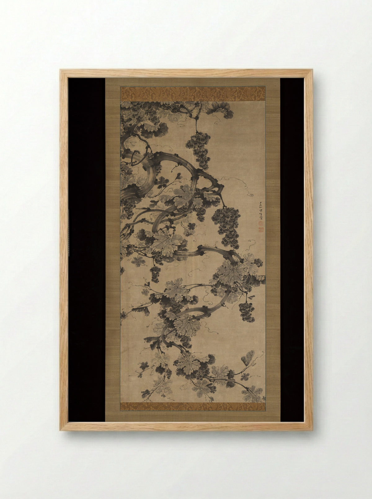 Grapevines - Jeon Yugwan - Framed Print Wood