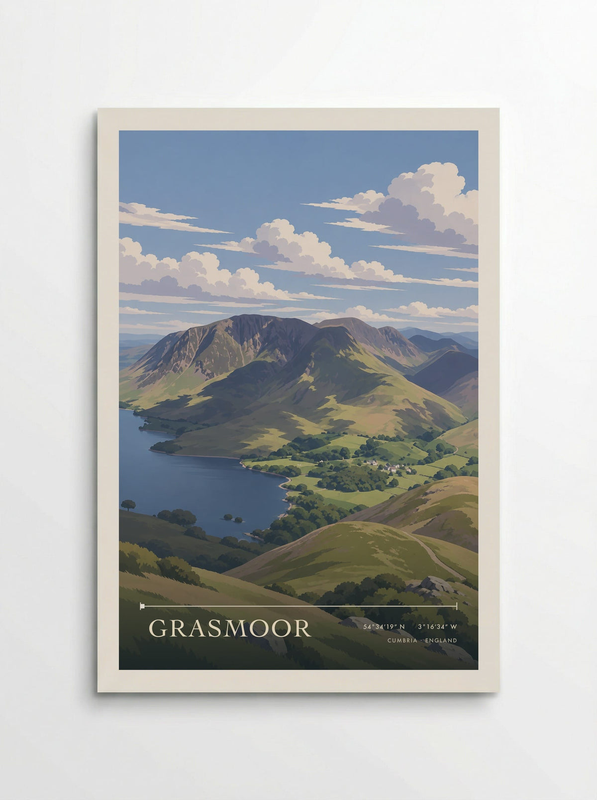 Grasmoor, Cumbria | Travel Poster - Poster
