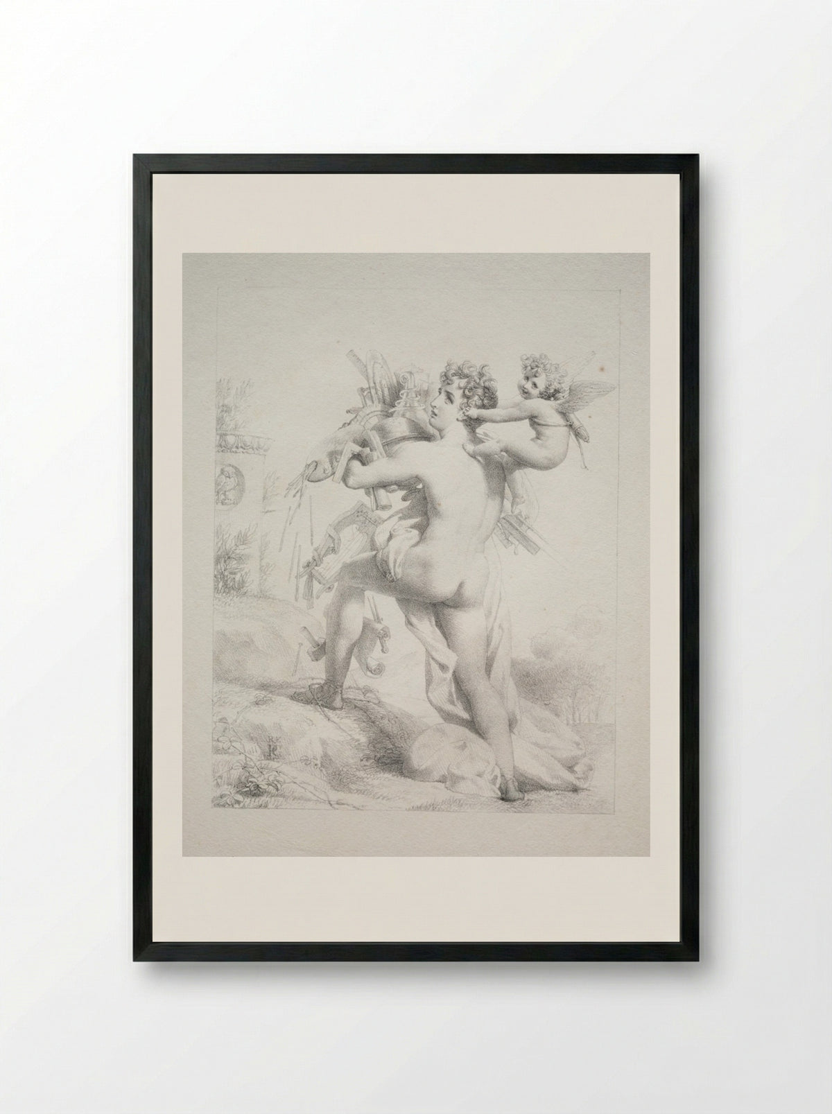 Grasp All, Lose All - Pierre-Narcisse Guérin - Framed Print Black