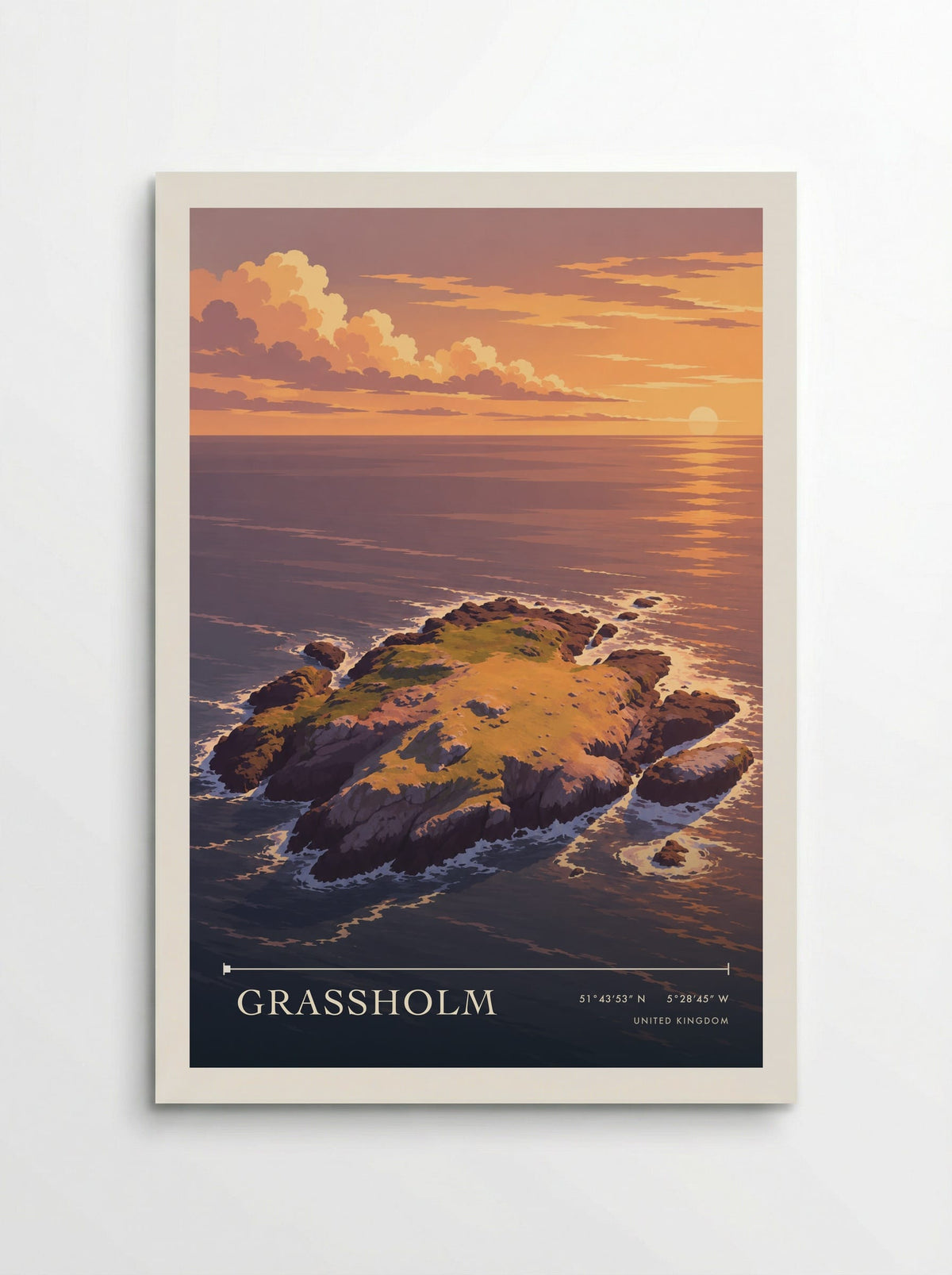 Grassholm | Travel Poster - Poster