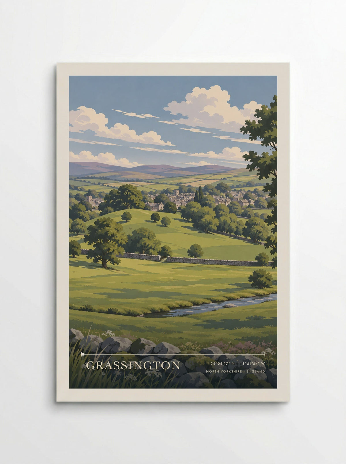Grassington, North Yorkshire | Travel Poster - Poster