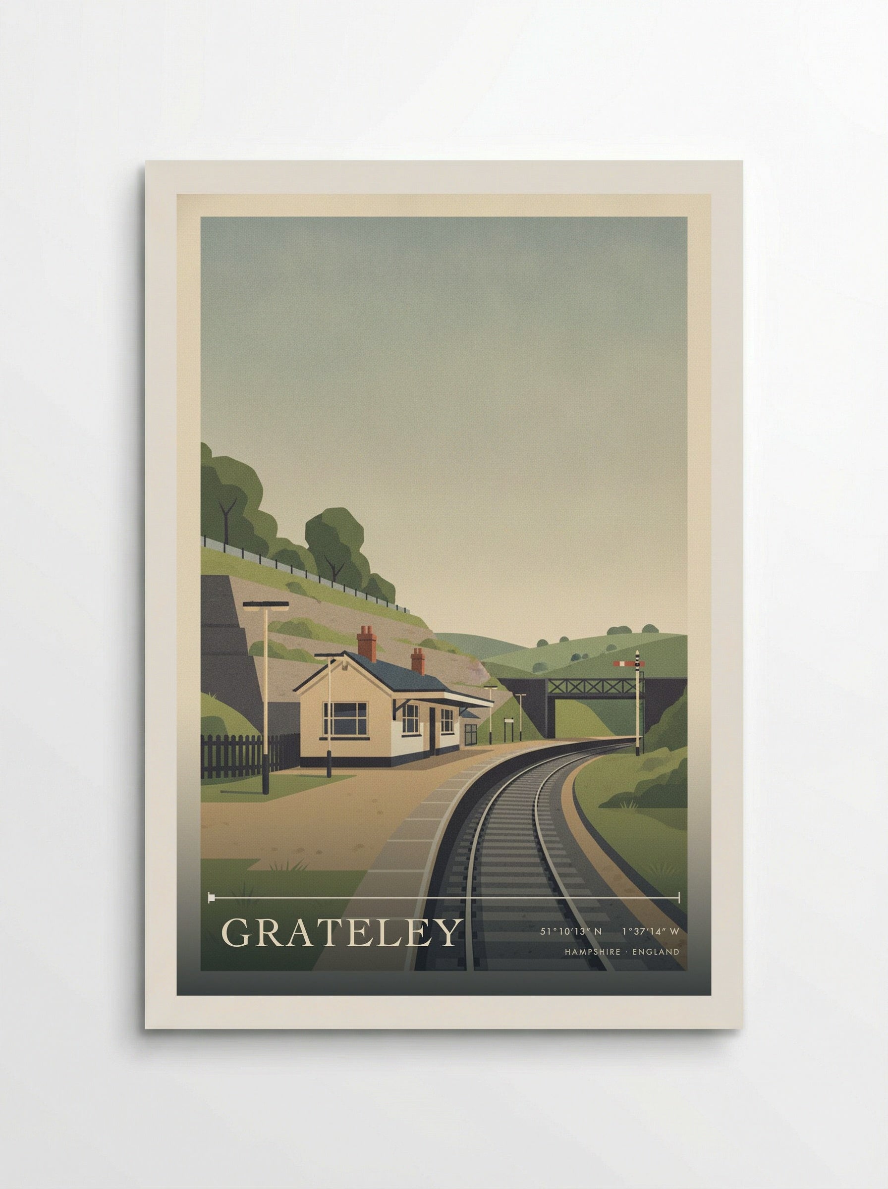 Grateley Hampshire England Travel Poster - Poster