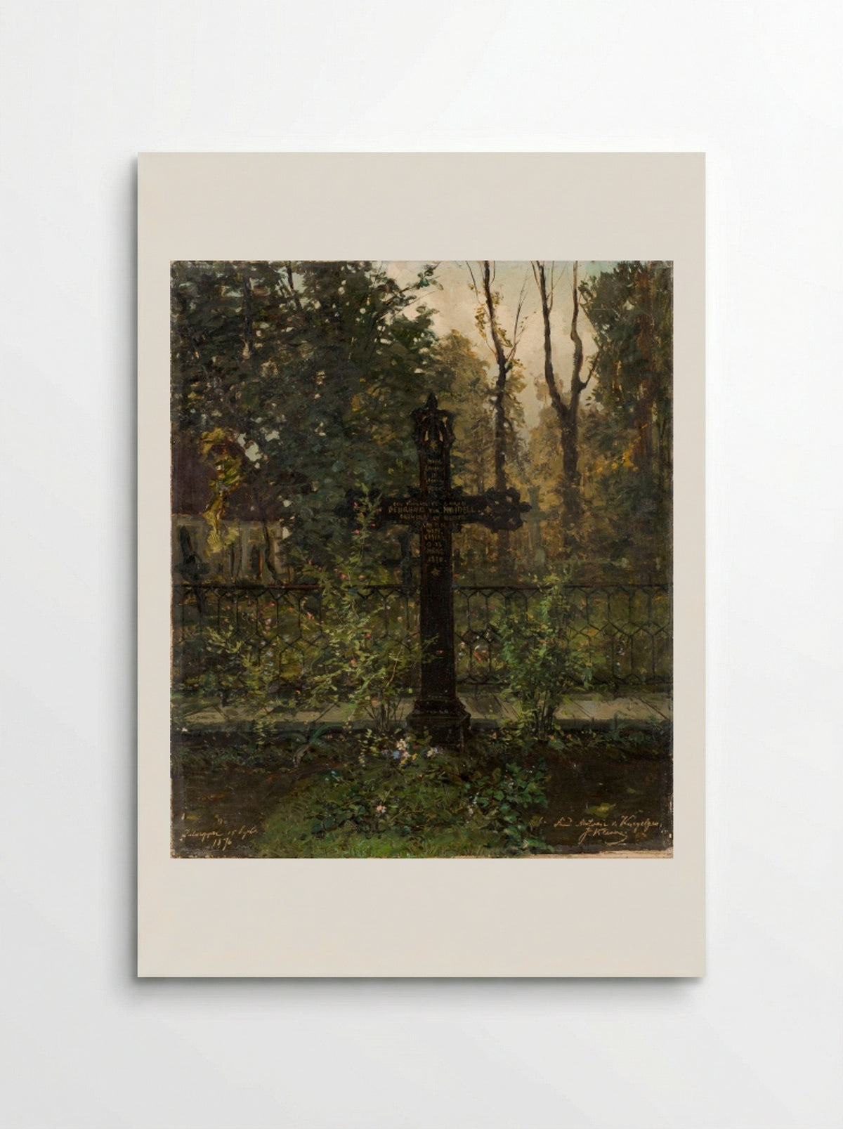 Grave of Baroness von Maydell - Julius Sergius von Klever - Poster