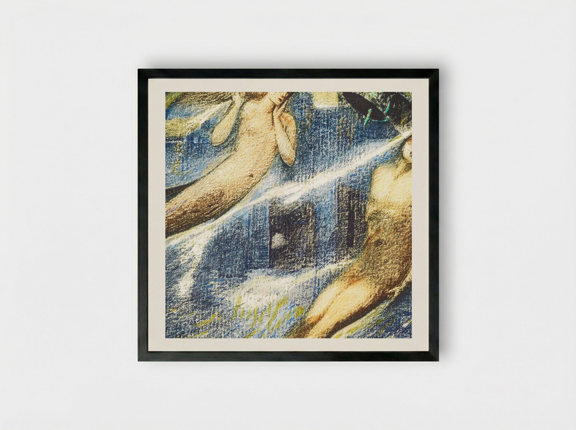 Grave of the Sea, from The Flower Book - Edward Burne-Jones - Framed Print Black
