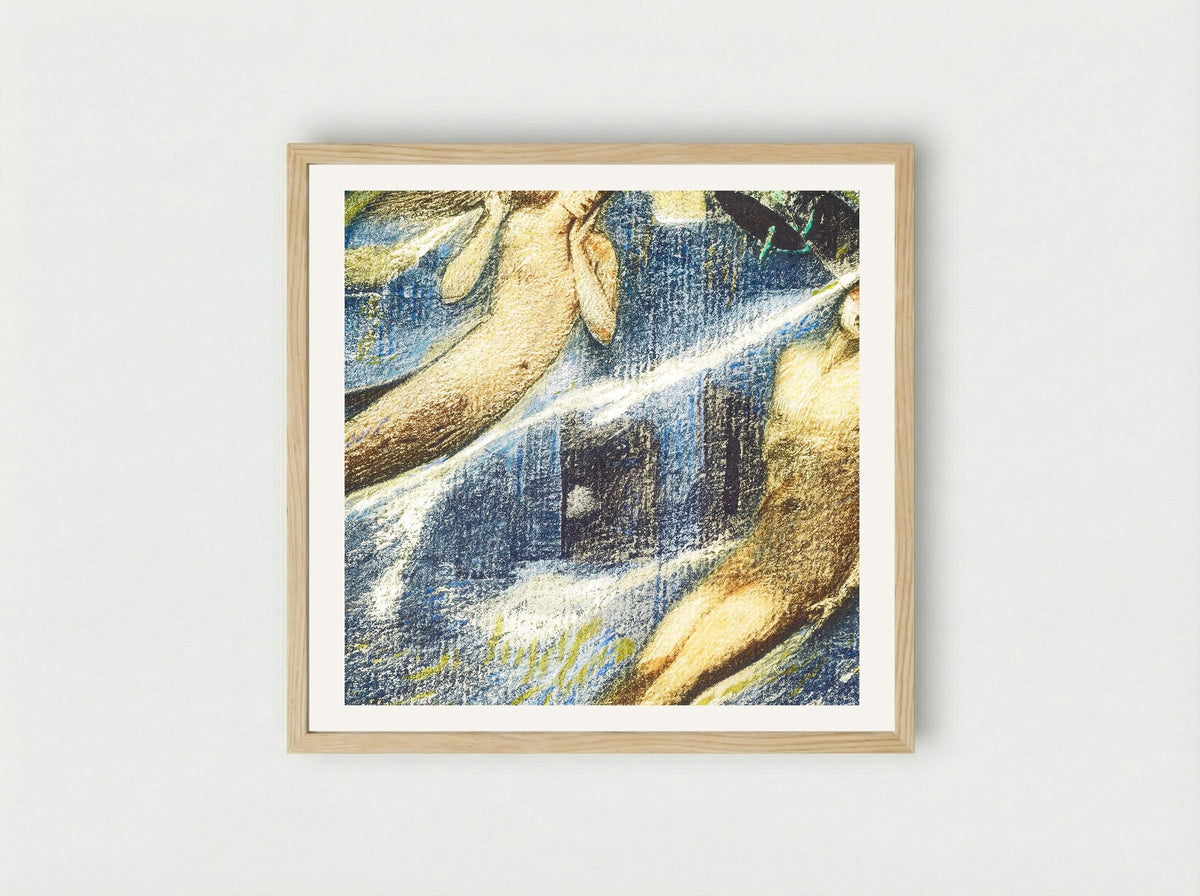 Grave of the Sea, from The Flower Book - Edward Burne-Jones - Framed Print Wood