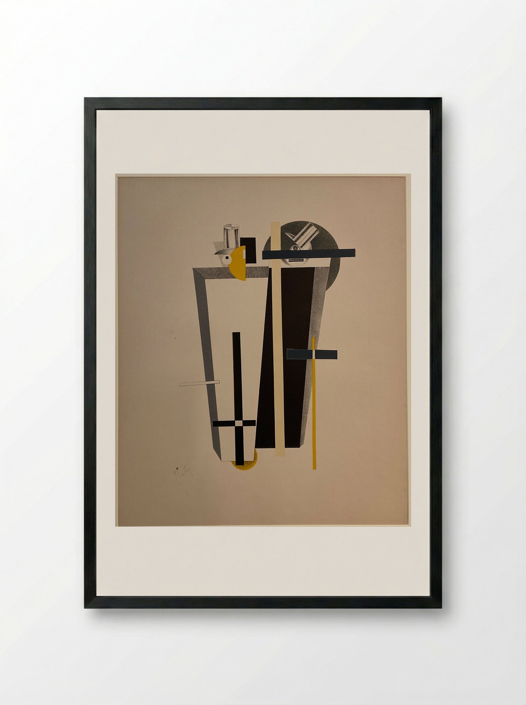 Gravediggers - El Lissitzky - Framed Print Black