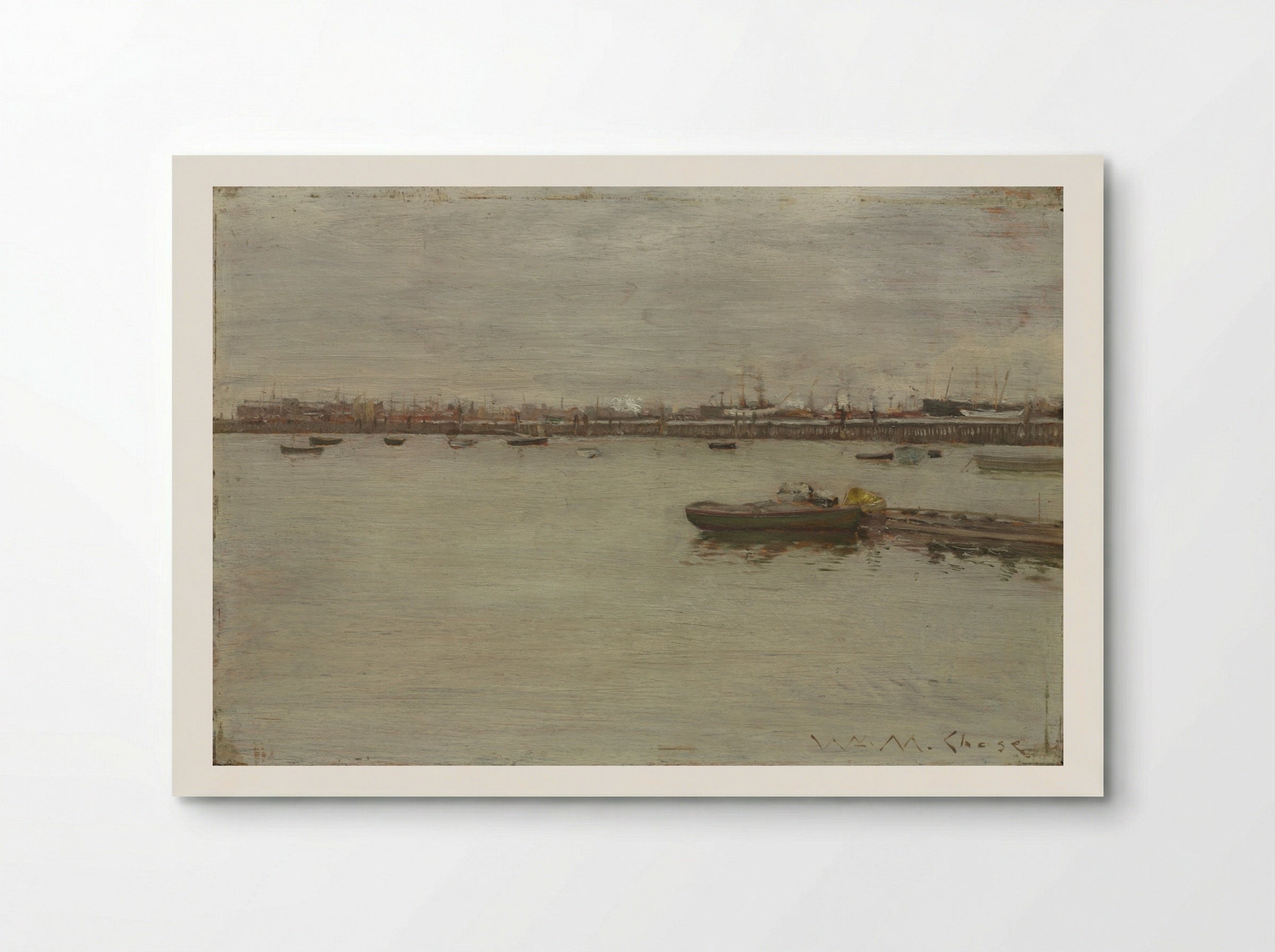 Gray Day on the Bay - William Merritt Chase - Poster
