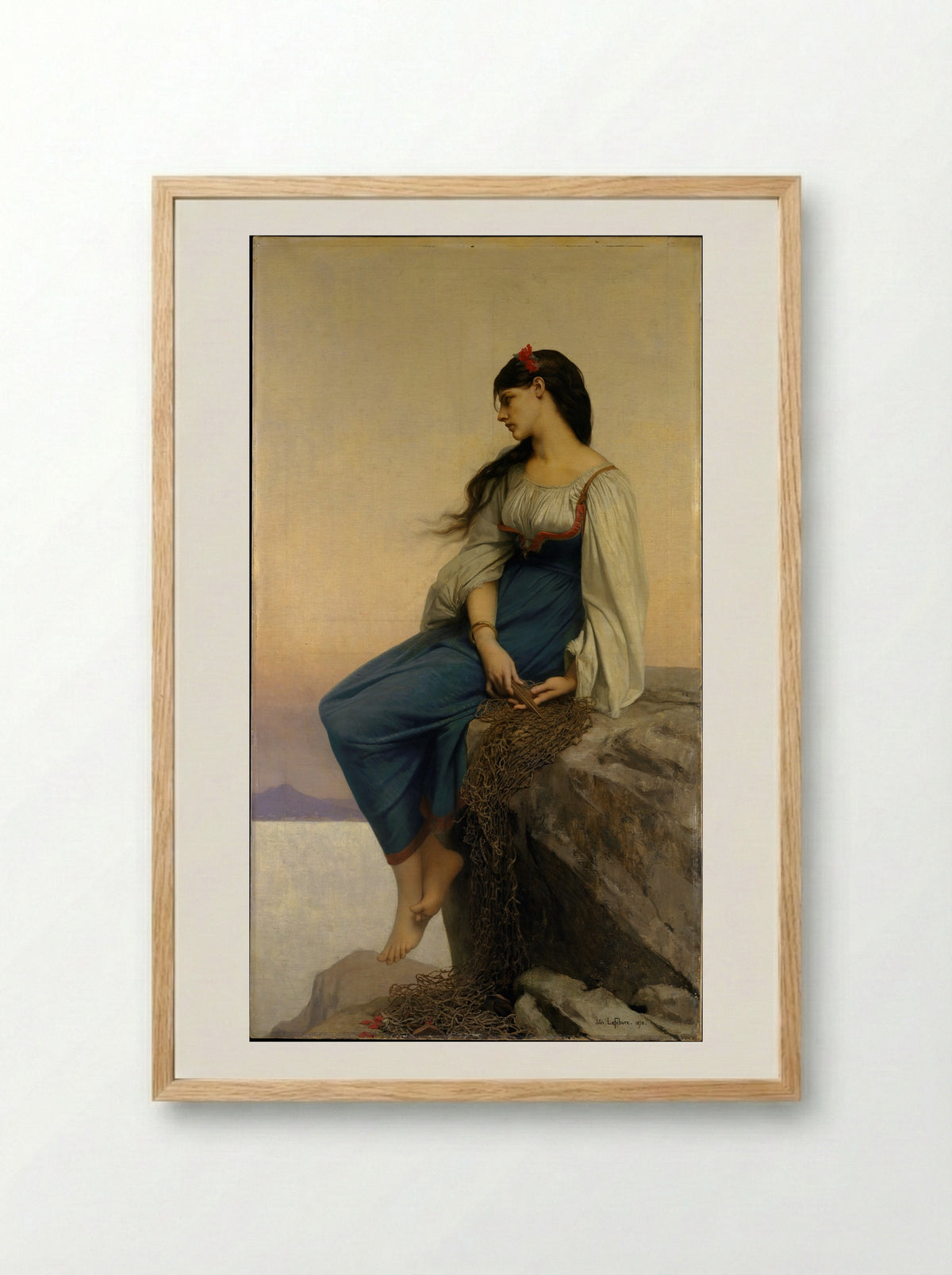 Graziella - Jules-Joseph Lefebvre - Framed Print Wood