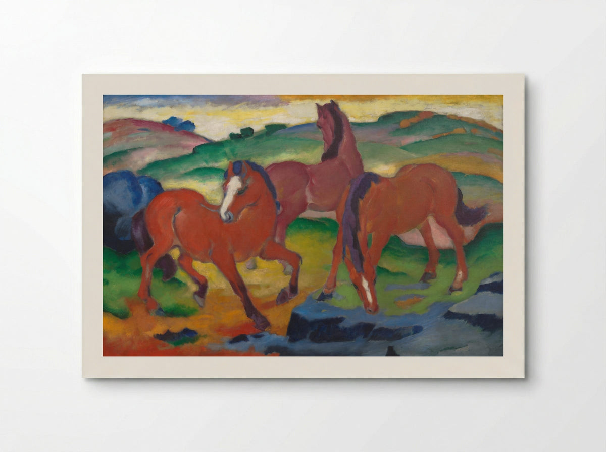 Grazing Horses IV (The Red Horses) - Franz Marc - Poster